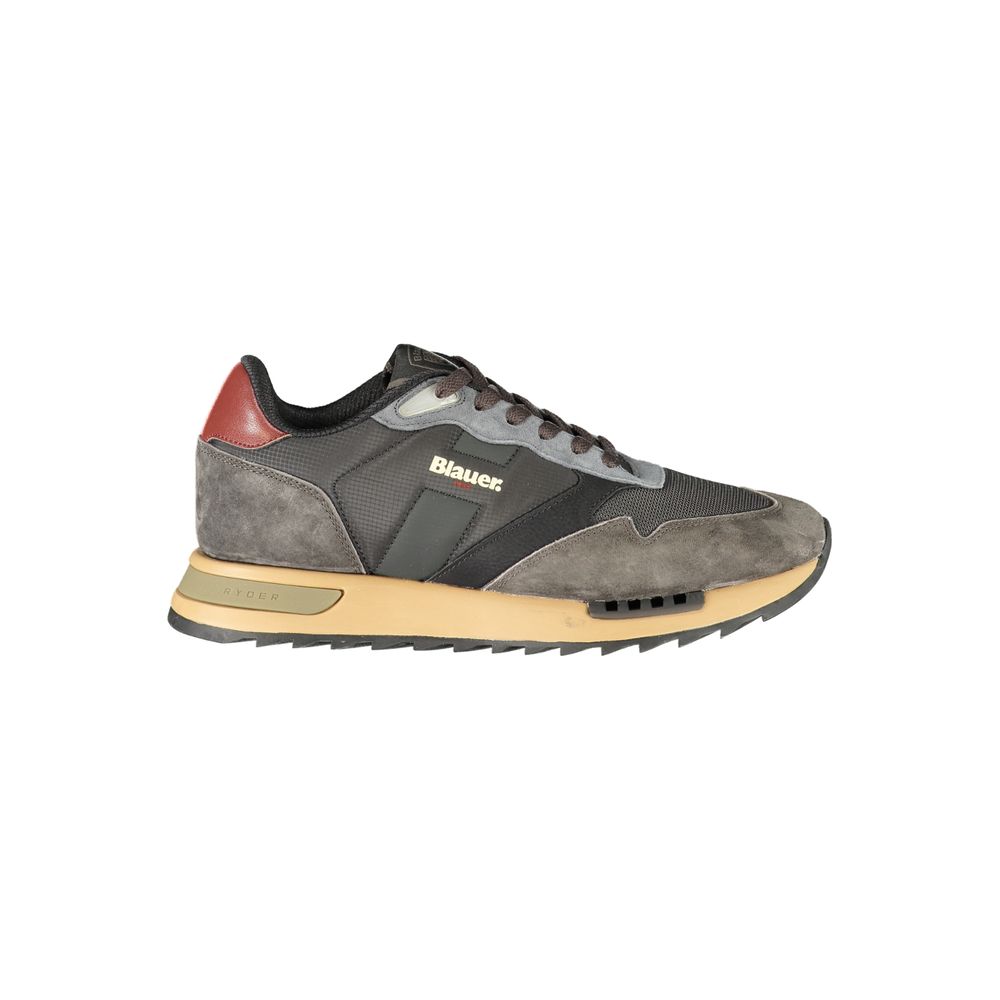 Blauer Black Polyester Athletic Men's Sneakers
