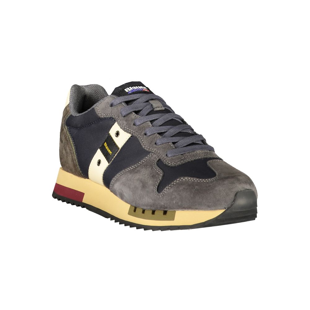 Blauer Blue Polyester Athletic Men's Sneakers