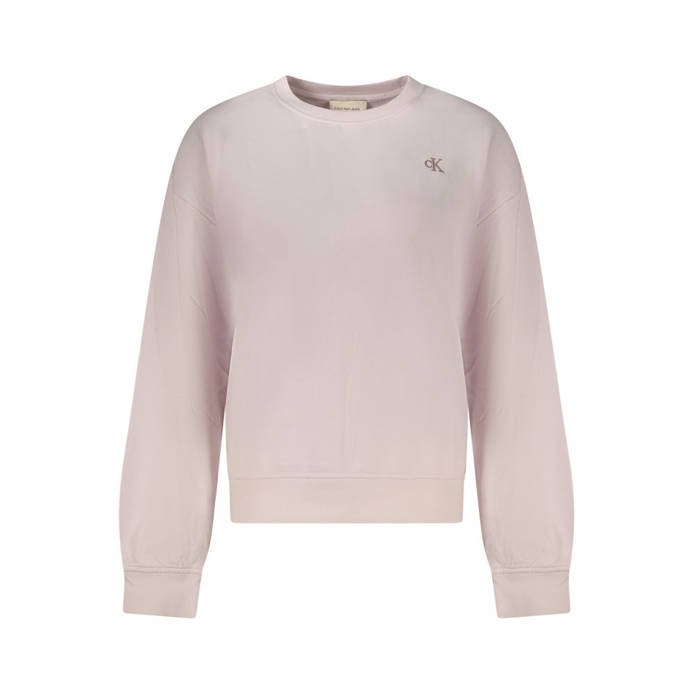 Calvin Klein Pink Cotton Women's Sweatshirt