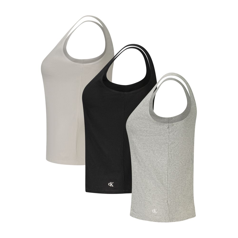 Calvin Klein Black Cotton Tank Women's Tops