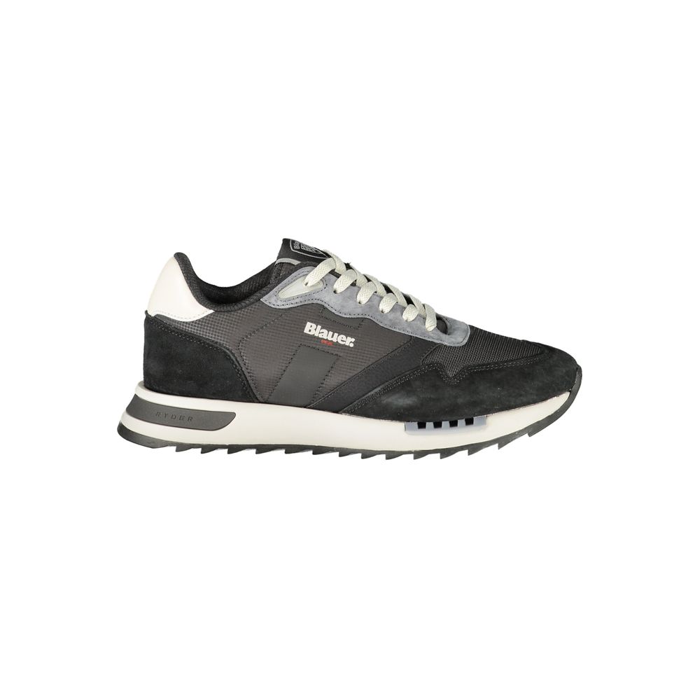 Blauer Black Polyester Athletic Men's Sneakers