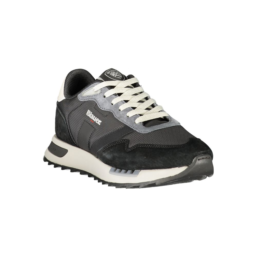 Blauer Black Polyester Athletic Men's Sneakers