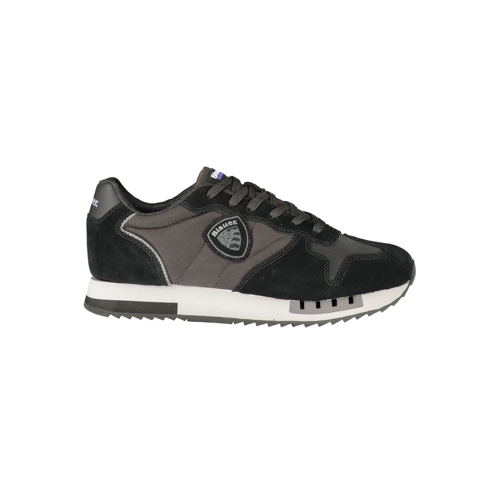 Blauer Black Polyester Athletic Men's Sneakers