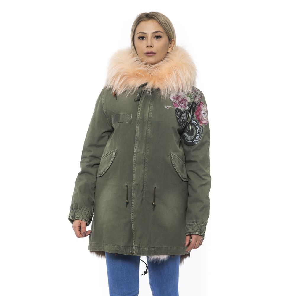 Mr&Mrs Italy Green Cotton Women Women's Jacket