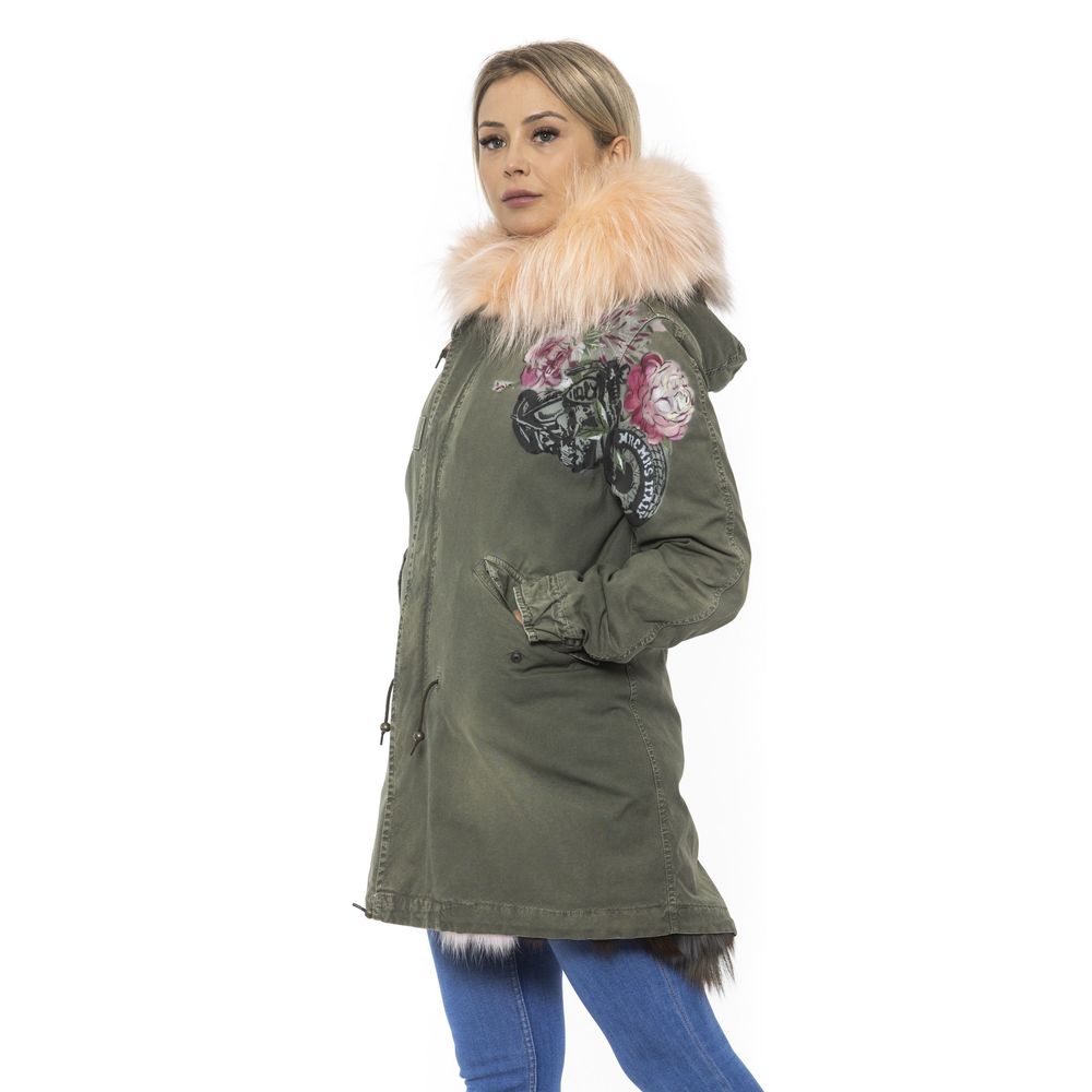 Mr&Mrs Italy Green Cotton Women Women's Jacket
