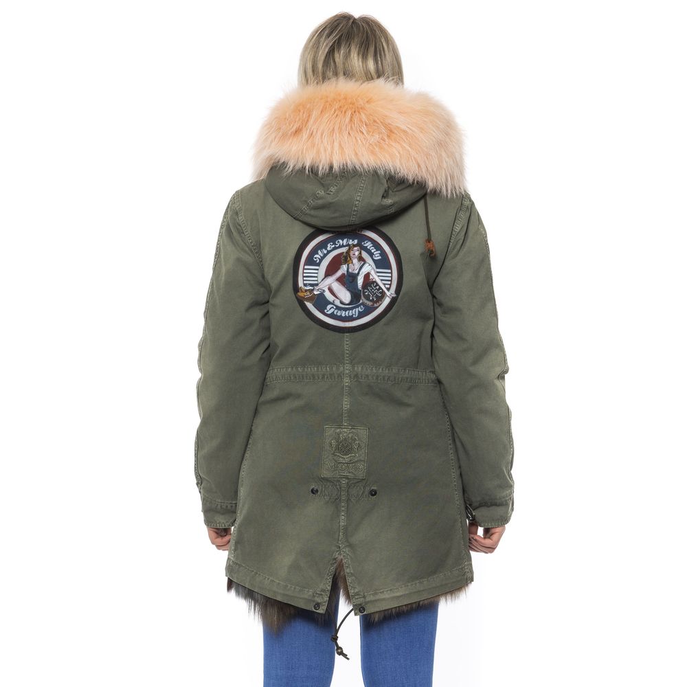 Mr&Mrs Italy Green Cotton Women Women's Jacket