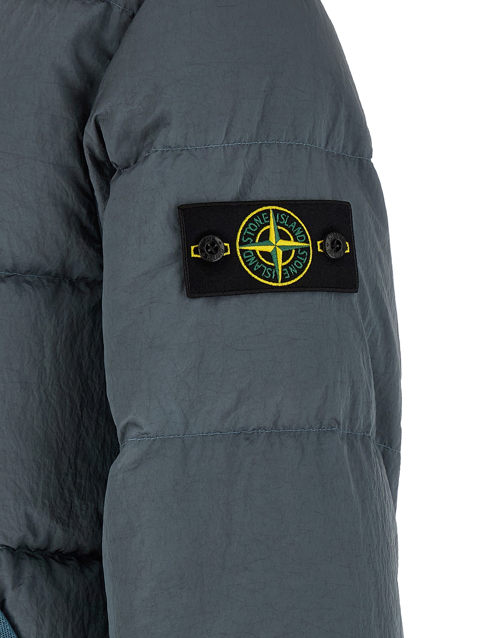 Stone Island Gray Polyamide Full-Length Men's Jacket