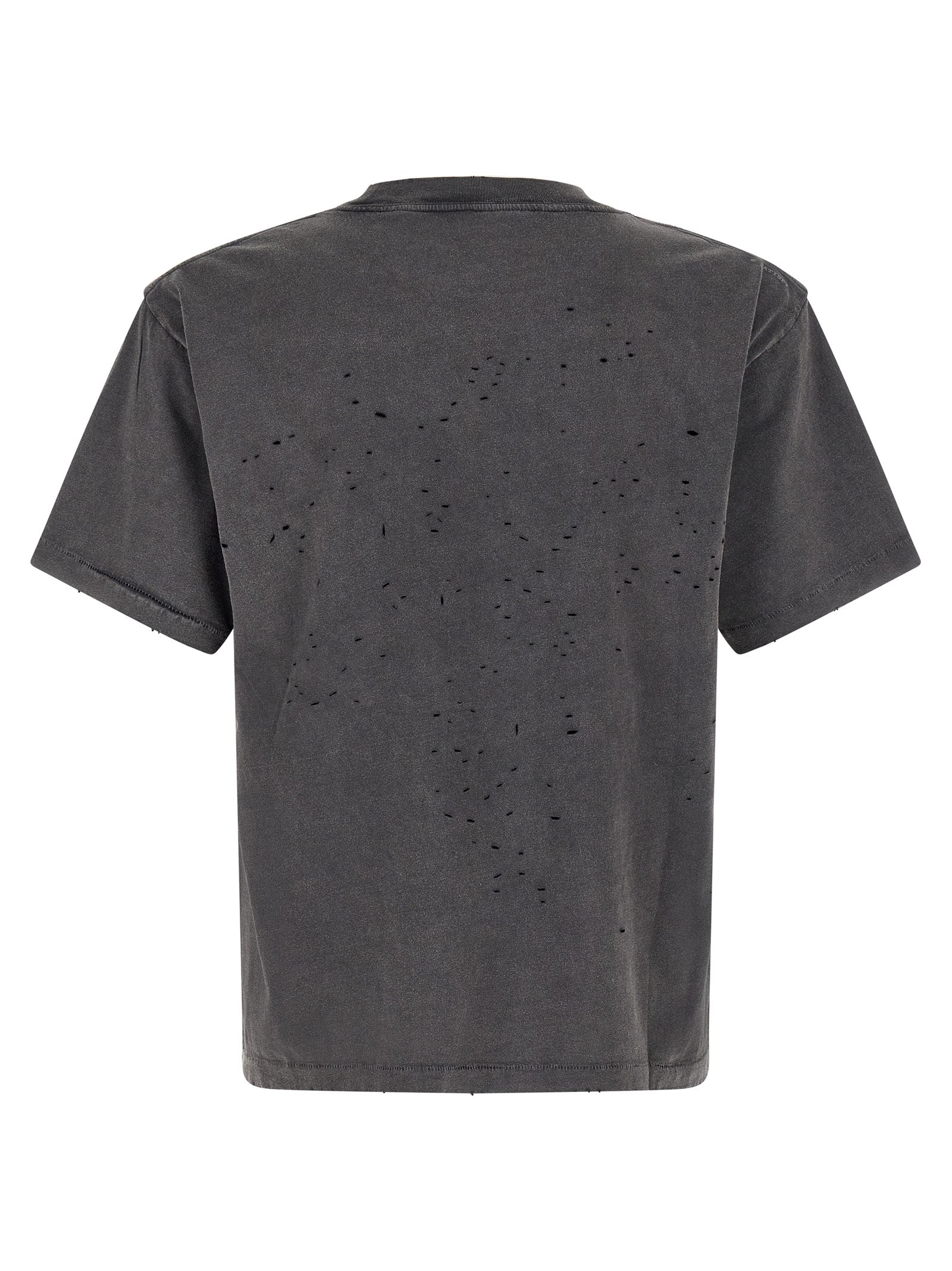 SATISFY Gray Cotton Men's T-Shirt