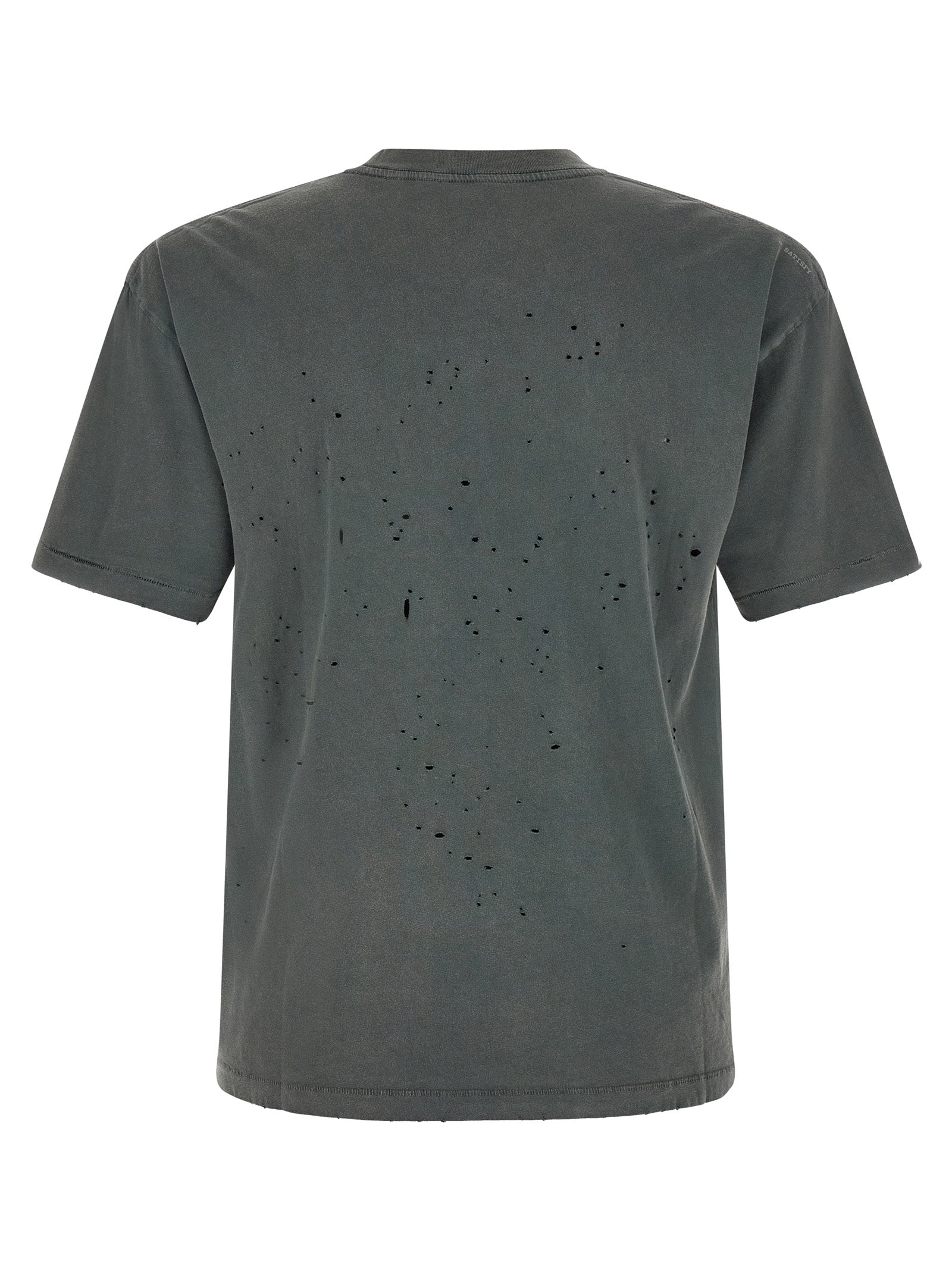 SATISFY Gray Cotton Men's T-Shirt