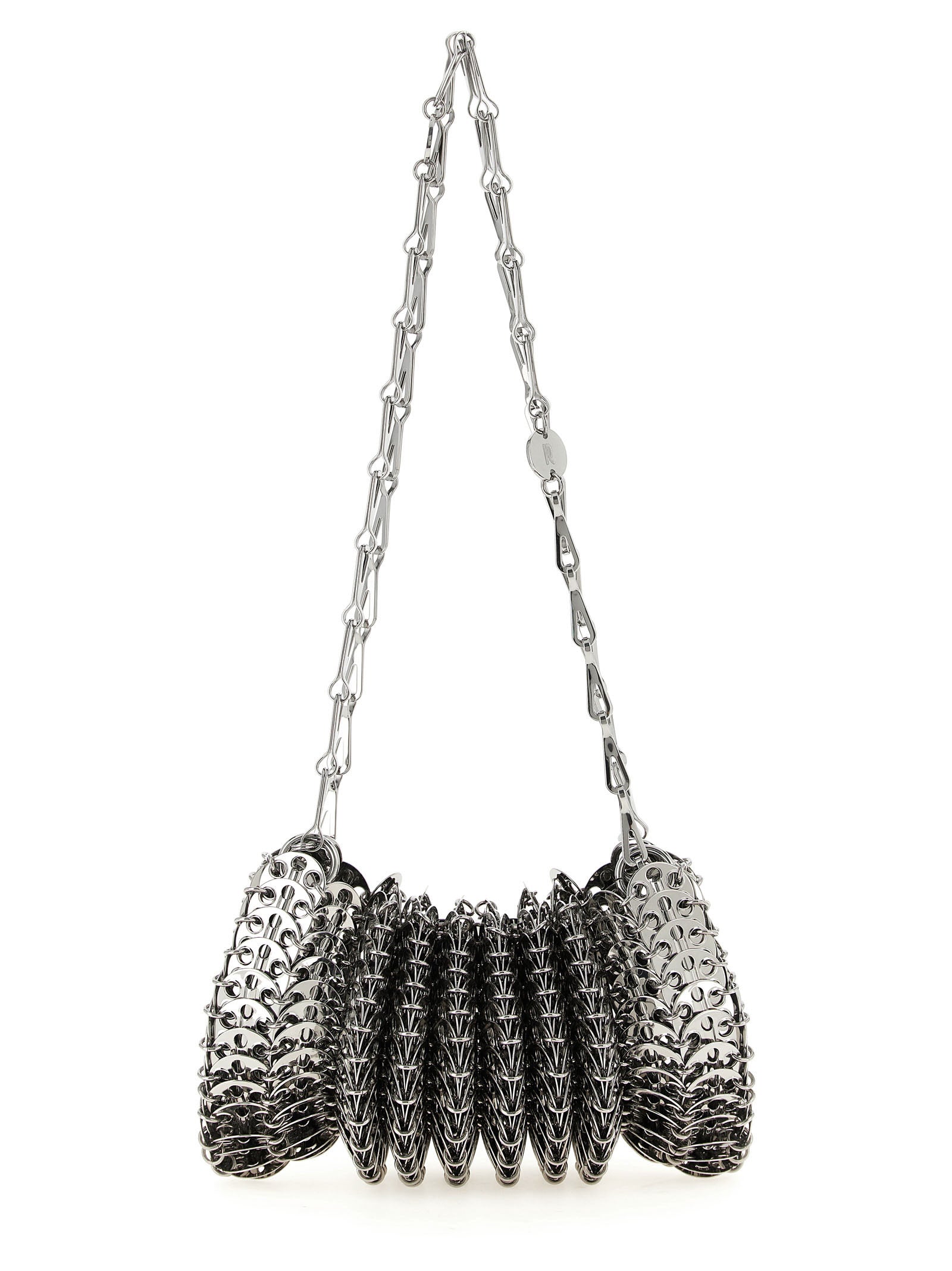 Paco Rabanne Silver Stainless Steel Shoulder Women's Bag
