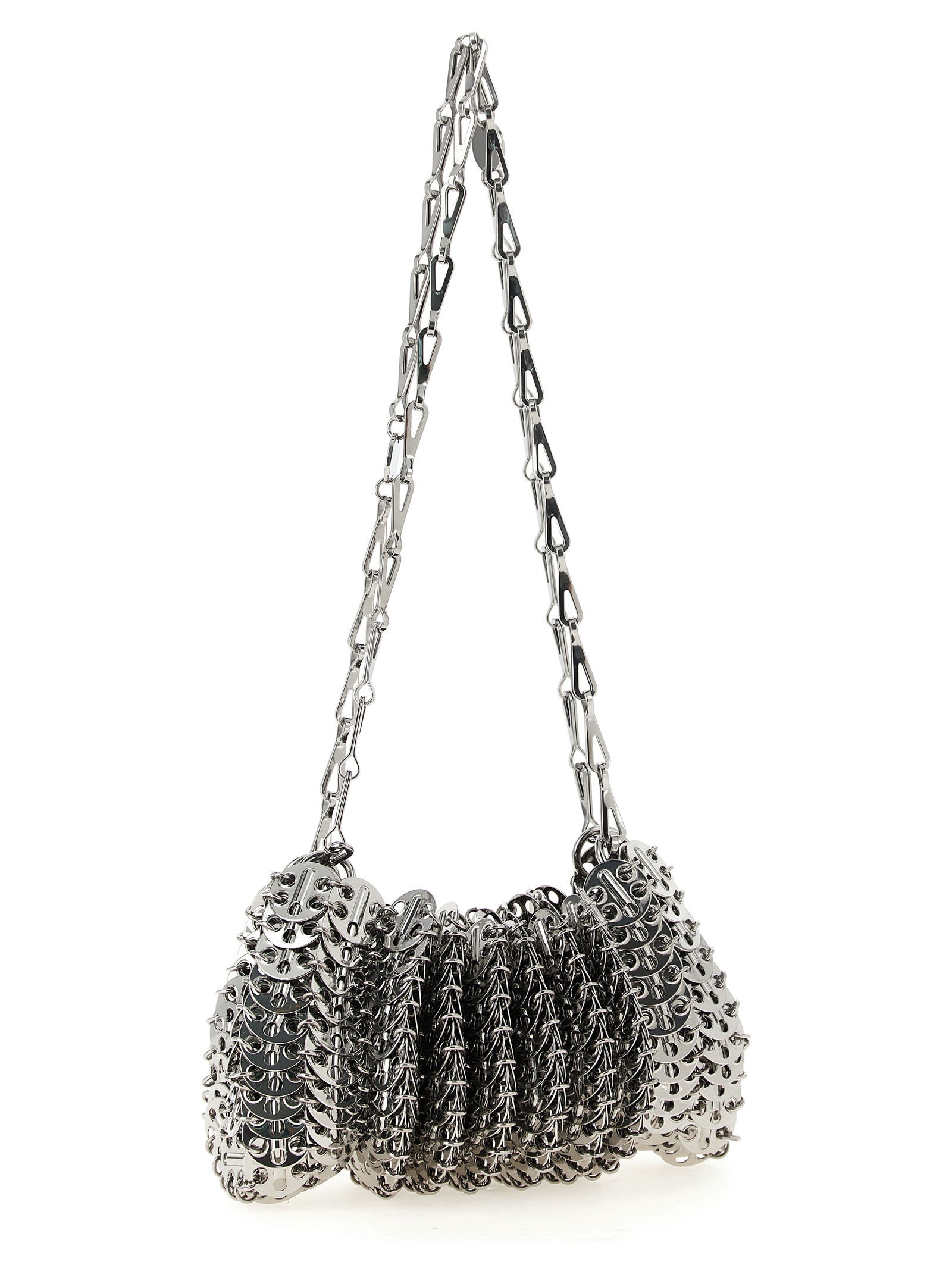 Paco Rabanne Silver Stainless Steel Shoulder Women's Bag