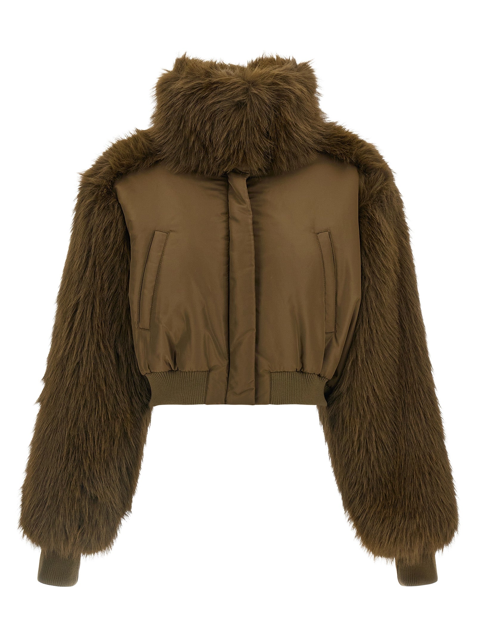 Fabiana Filippi Bicolor Virgin Wool Women's Bomber