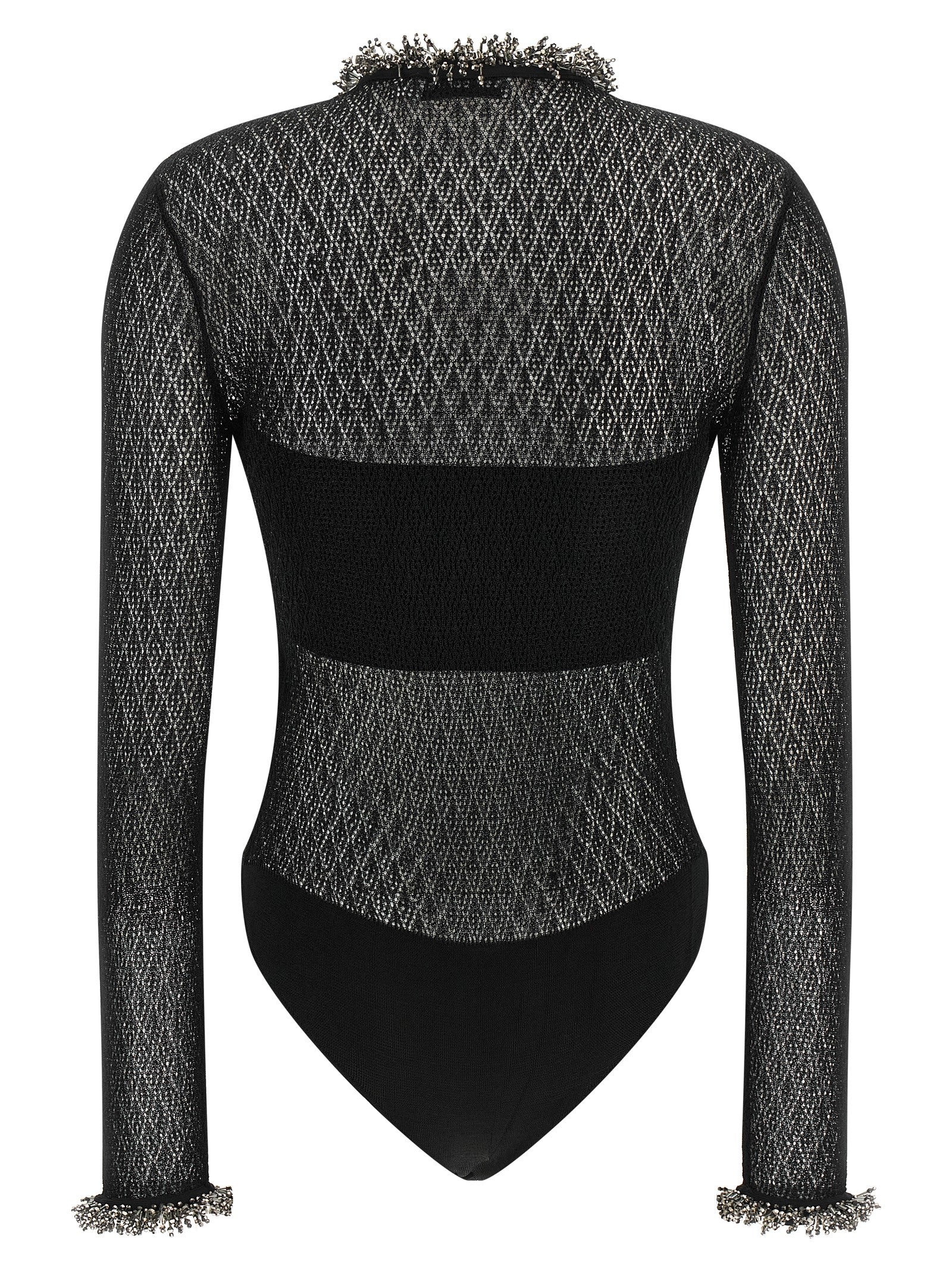Self-Portrait Black Viscose Tank Women's Tops
