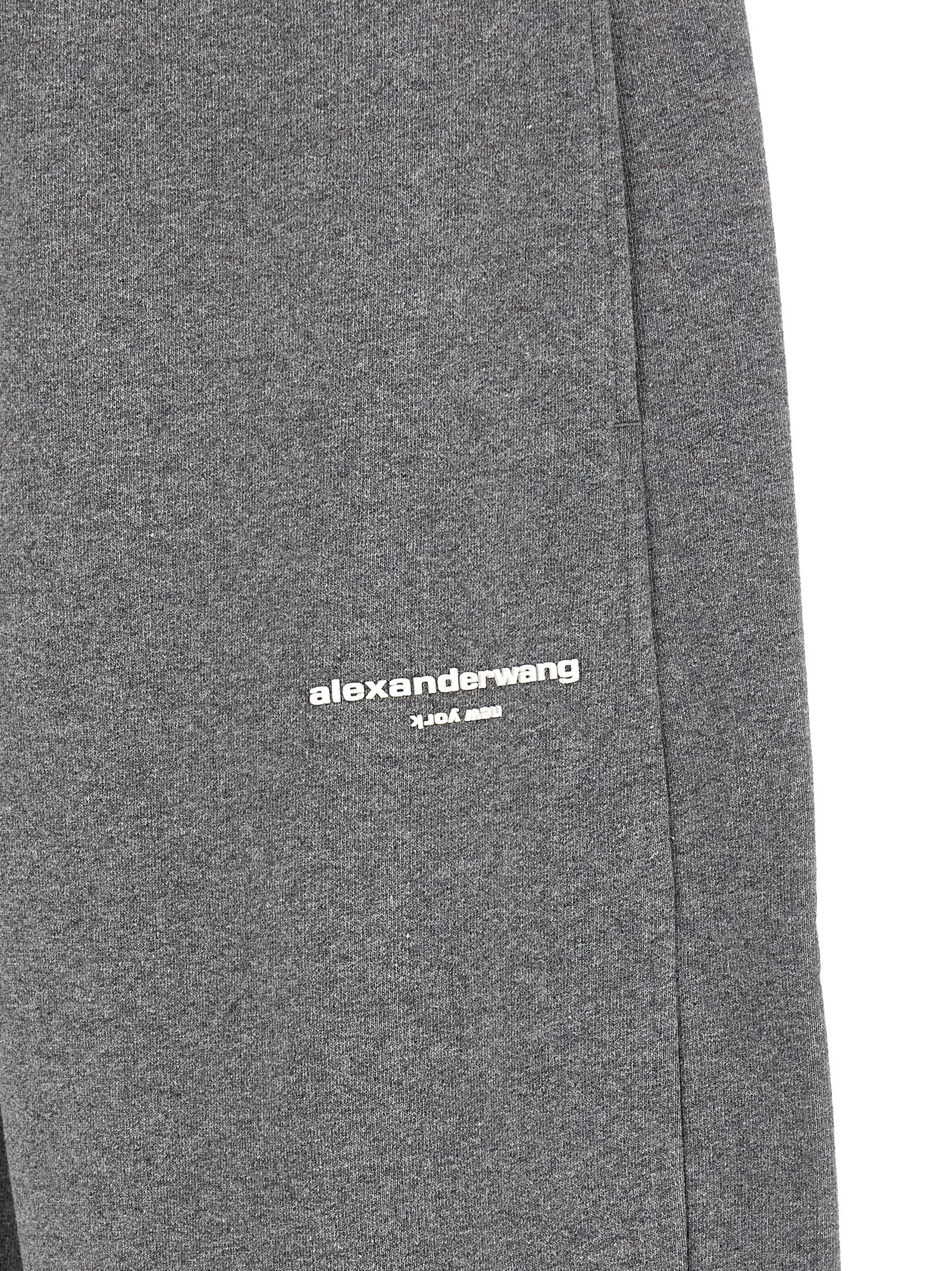 Alexander Wang Gray Cotton Joggers (Workout Women's Pants)
