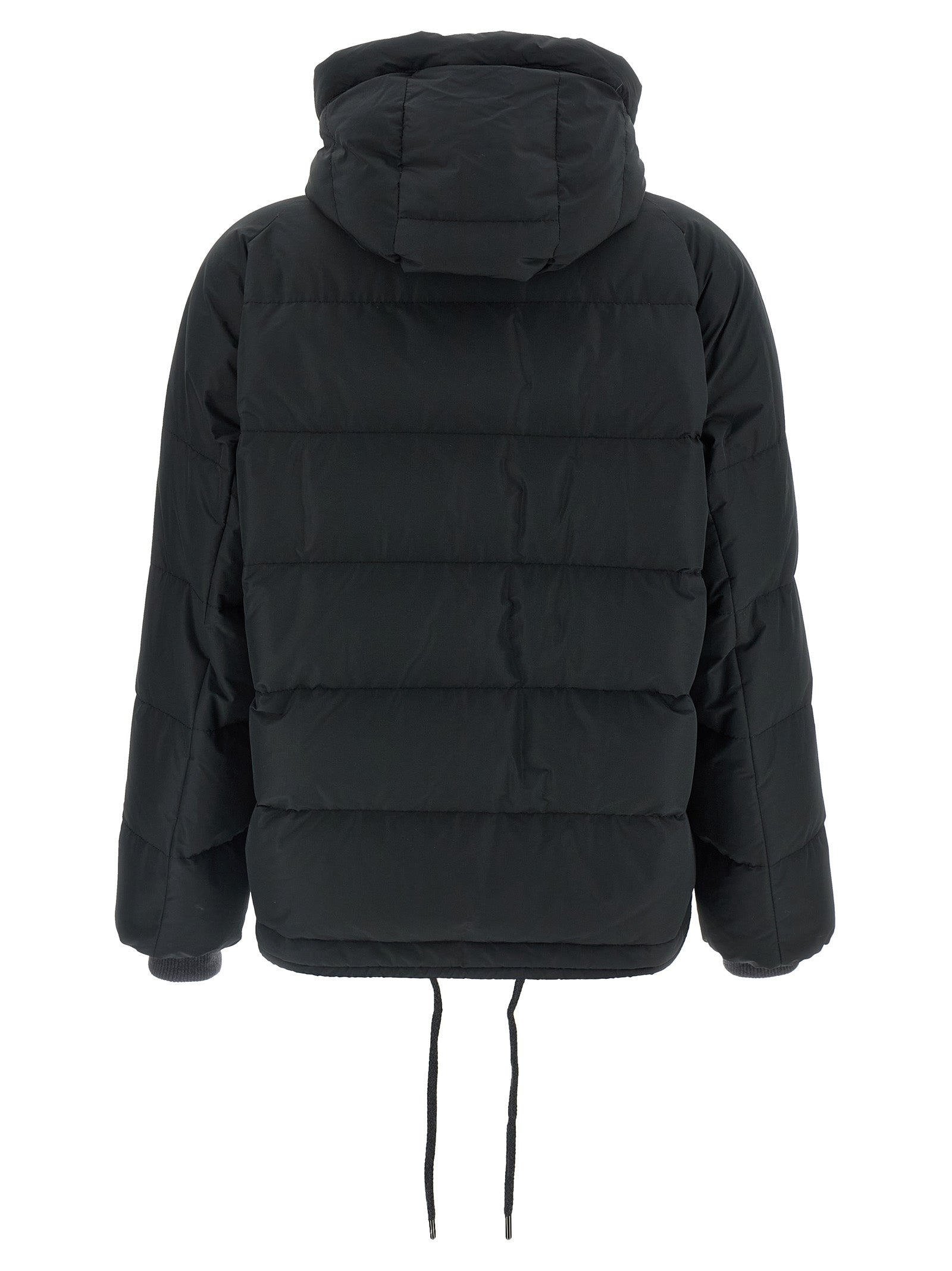 Brunello Cucinelli Black Cotton Full-Length Women's Jacket
