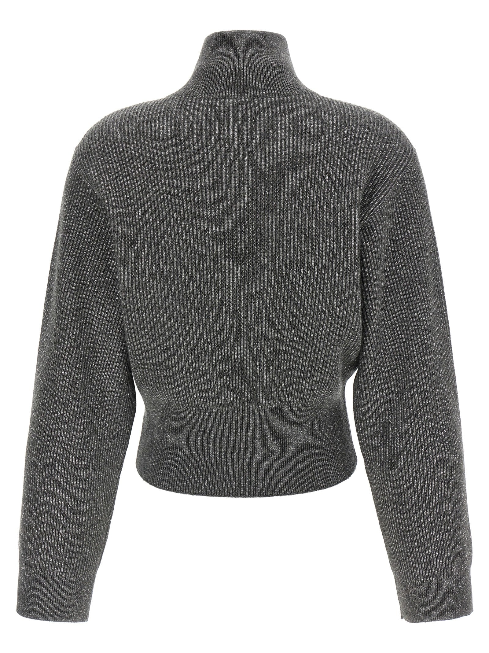 Brunello Cucinelli Gray Cashmere Women's Cardigan