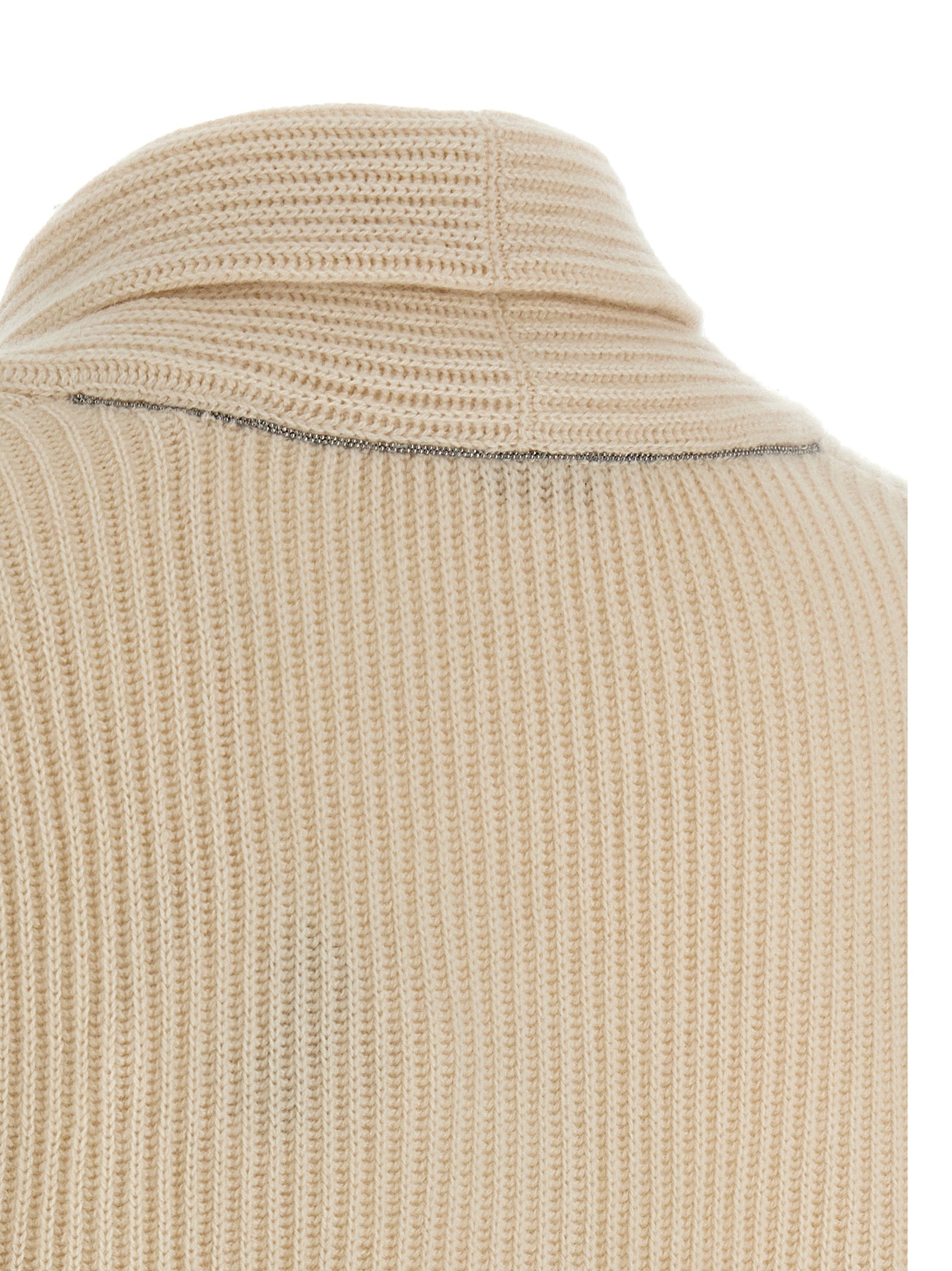 Brunello Cucinelli Beige Cashmere Women's Cardigan