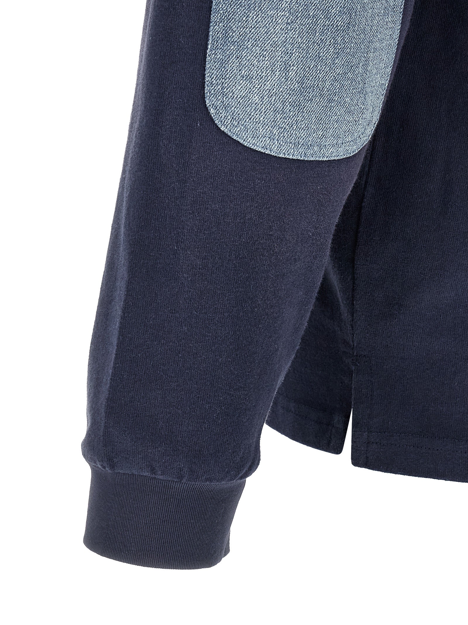 FOUND Blue Cotton Polo Men's Shirt