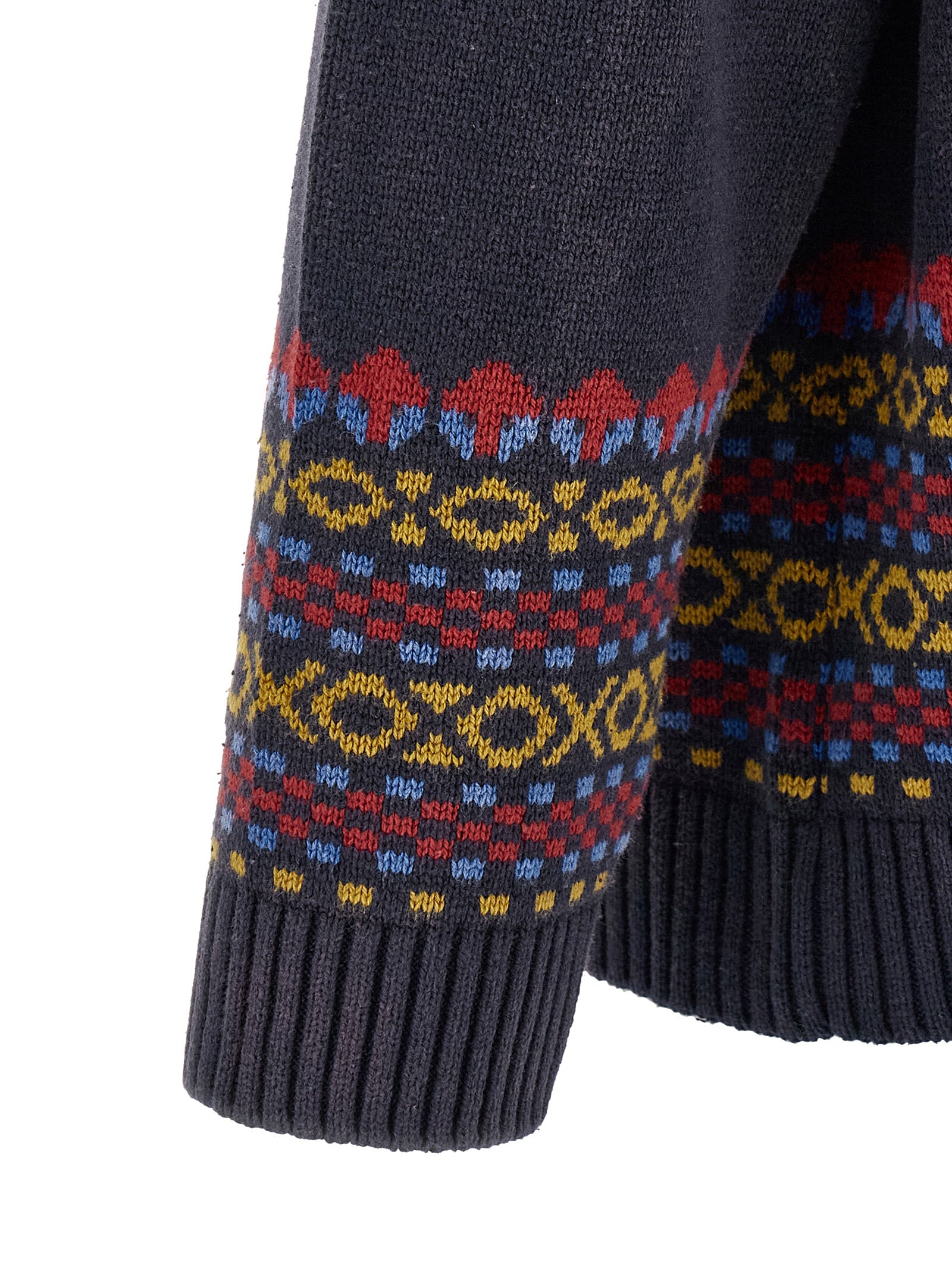 FOUND Blue Cotton Men's Cardigan