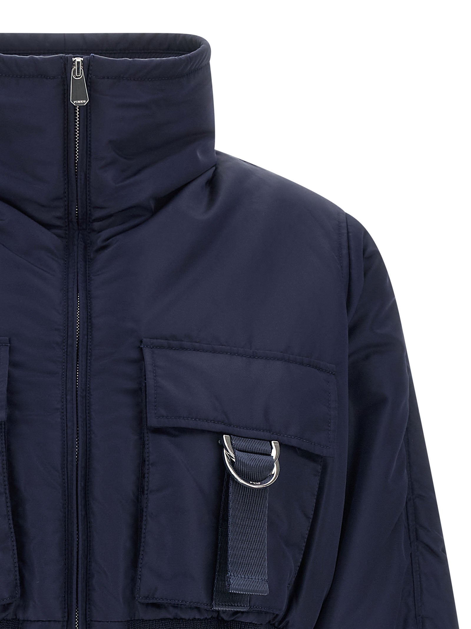 PINKO Blue Polyamide Women's Bomber