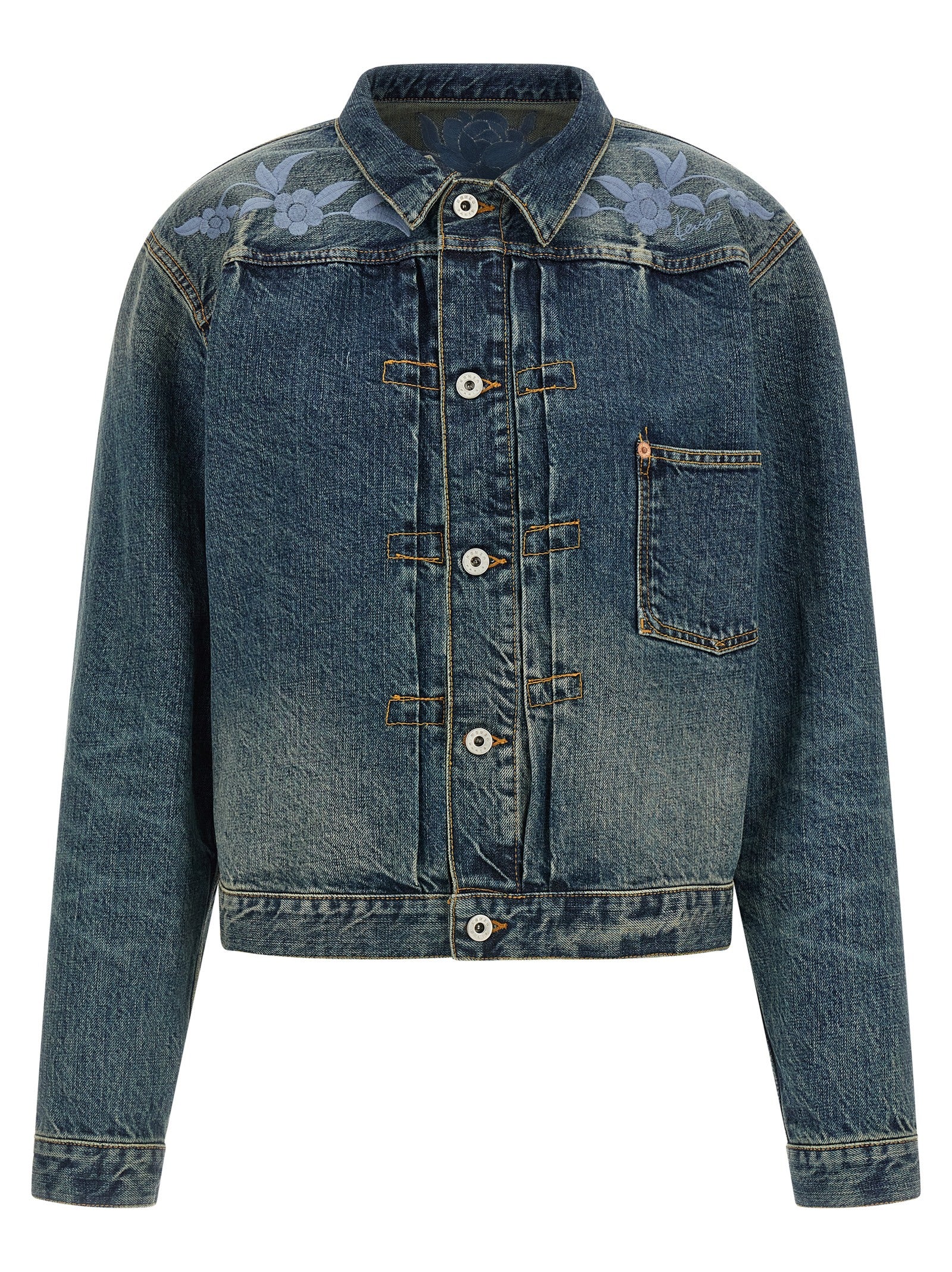 Kenzo Blue Cotton Denim Men's Jacket