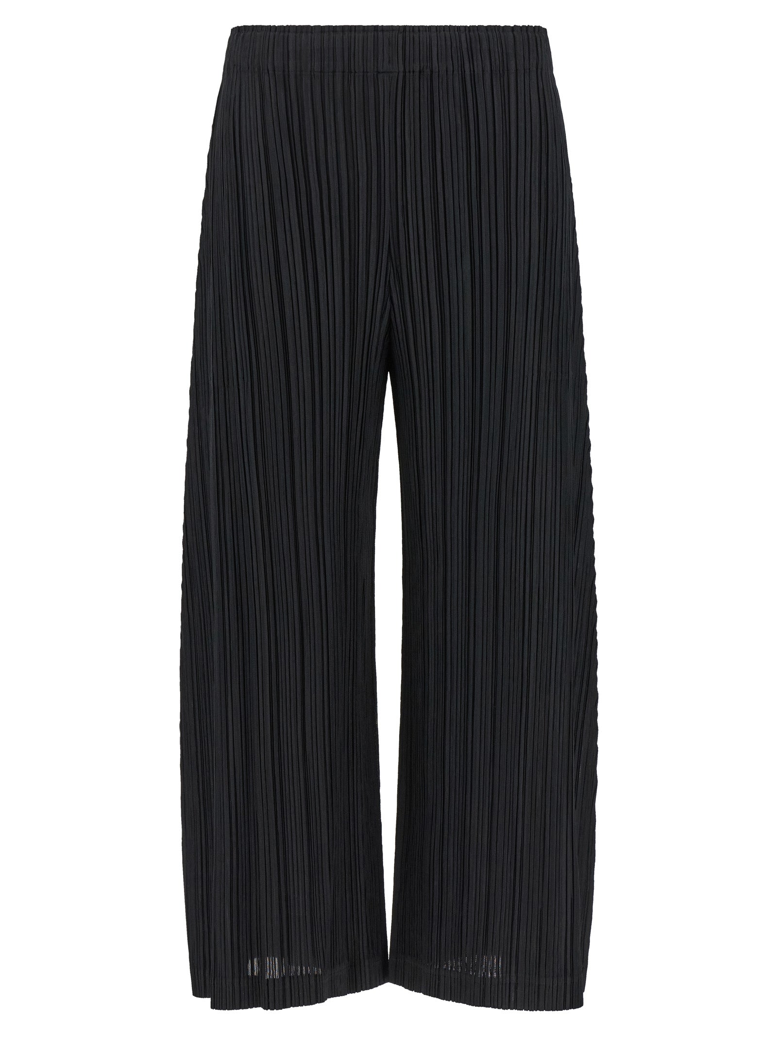 PLEATS PLEASE ISSEY MIYAKE Black Polyester Women's Pants