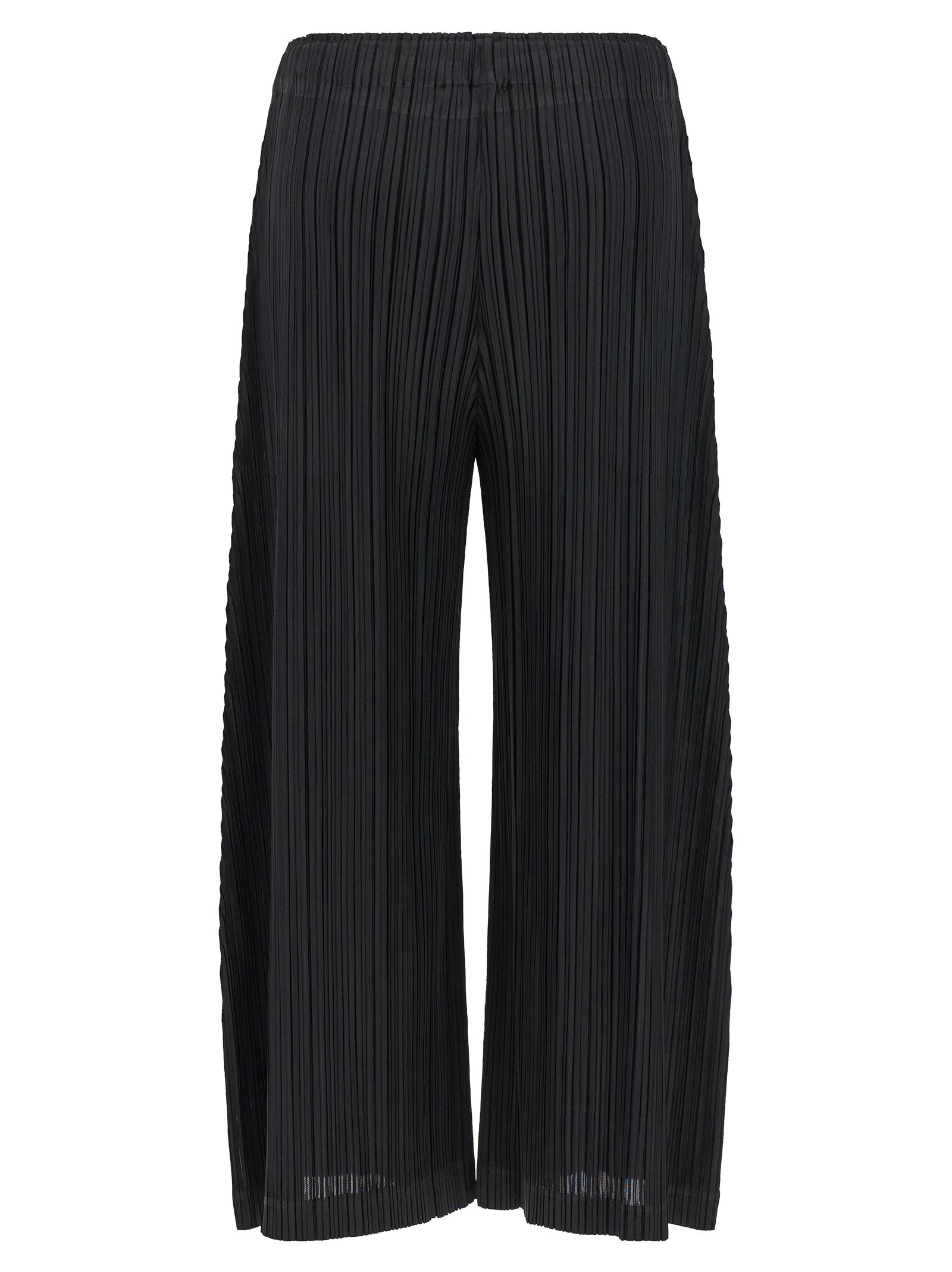 PLEATS PLEASE ISSEY MIYAKE Black Polyester Women's Pants