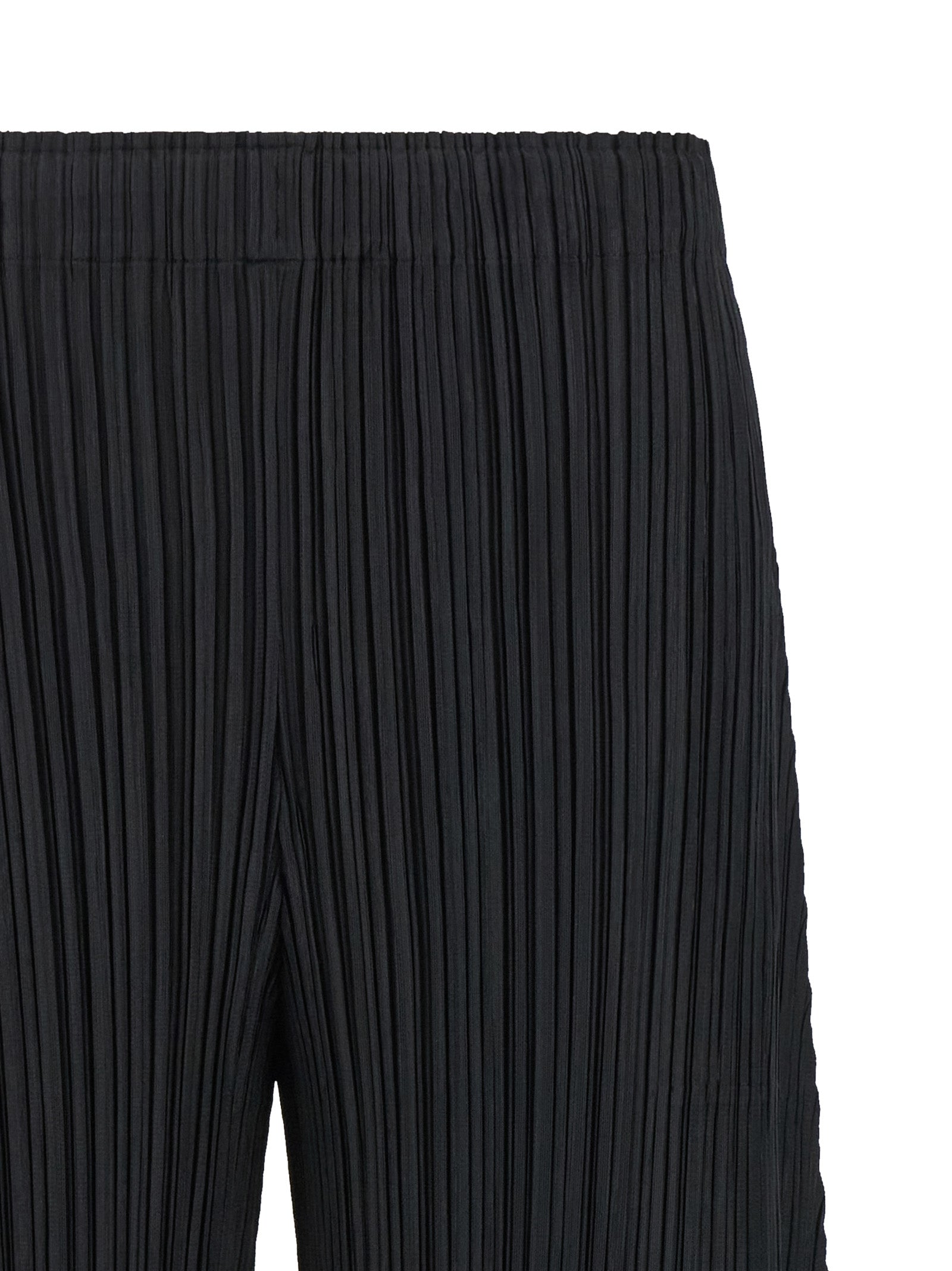 PLEATS PLEASE ISSEY MIYAKE Black Polyester Women's Pants