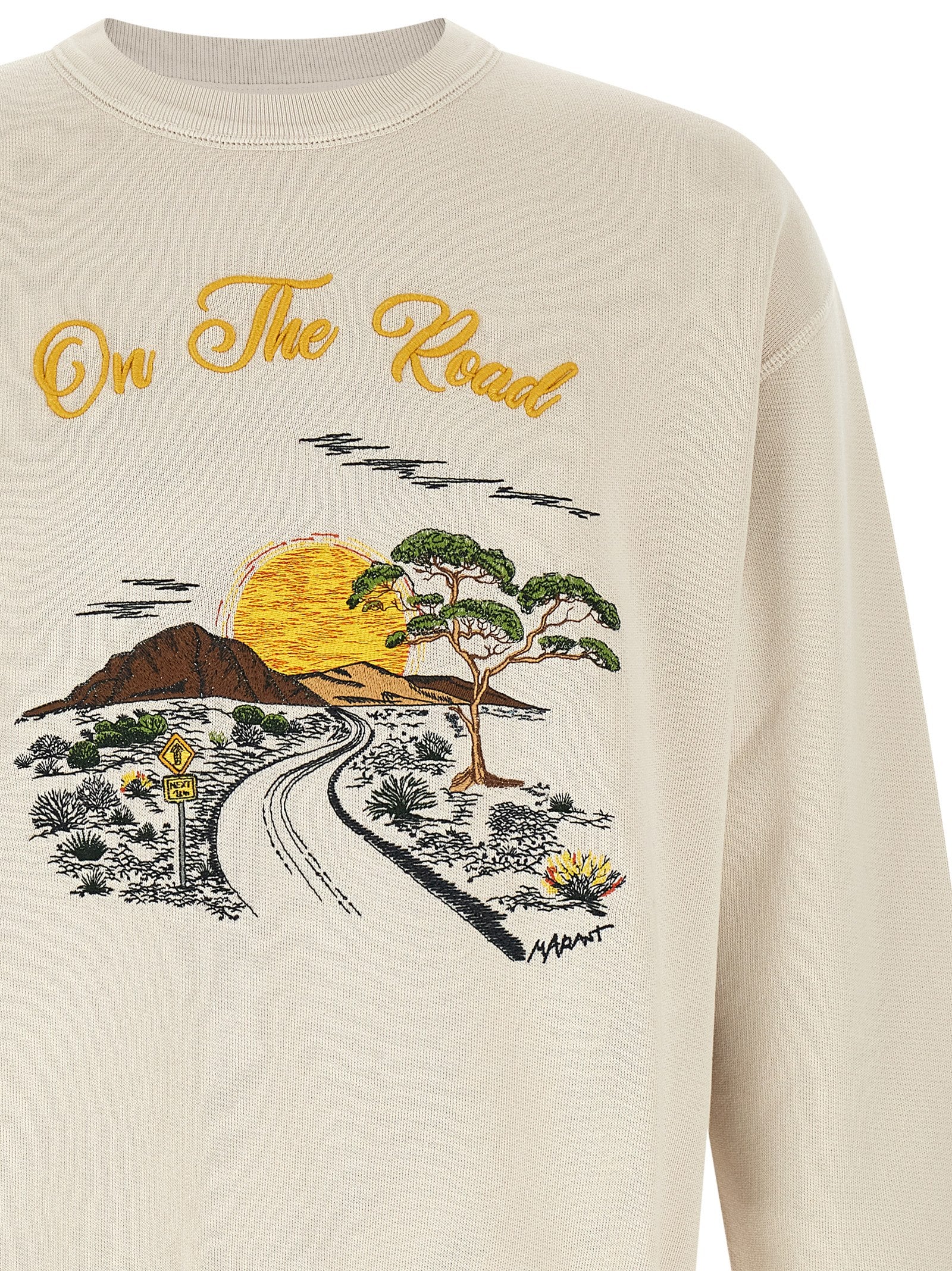 Isabel Marant White Cotton Men's Sweatshirt