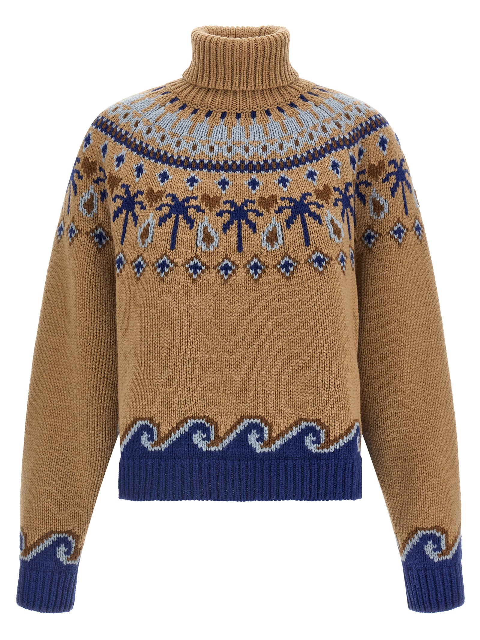 Alanui Beige Virgin Wool Women's Cardigan