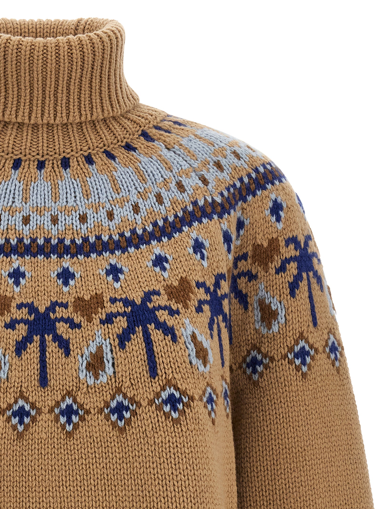 Alanui Beige Virgin Wool Women's Cardigan
