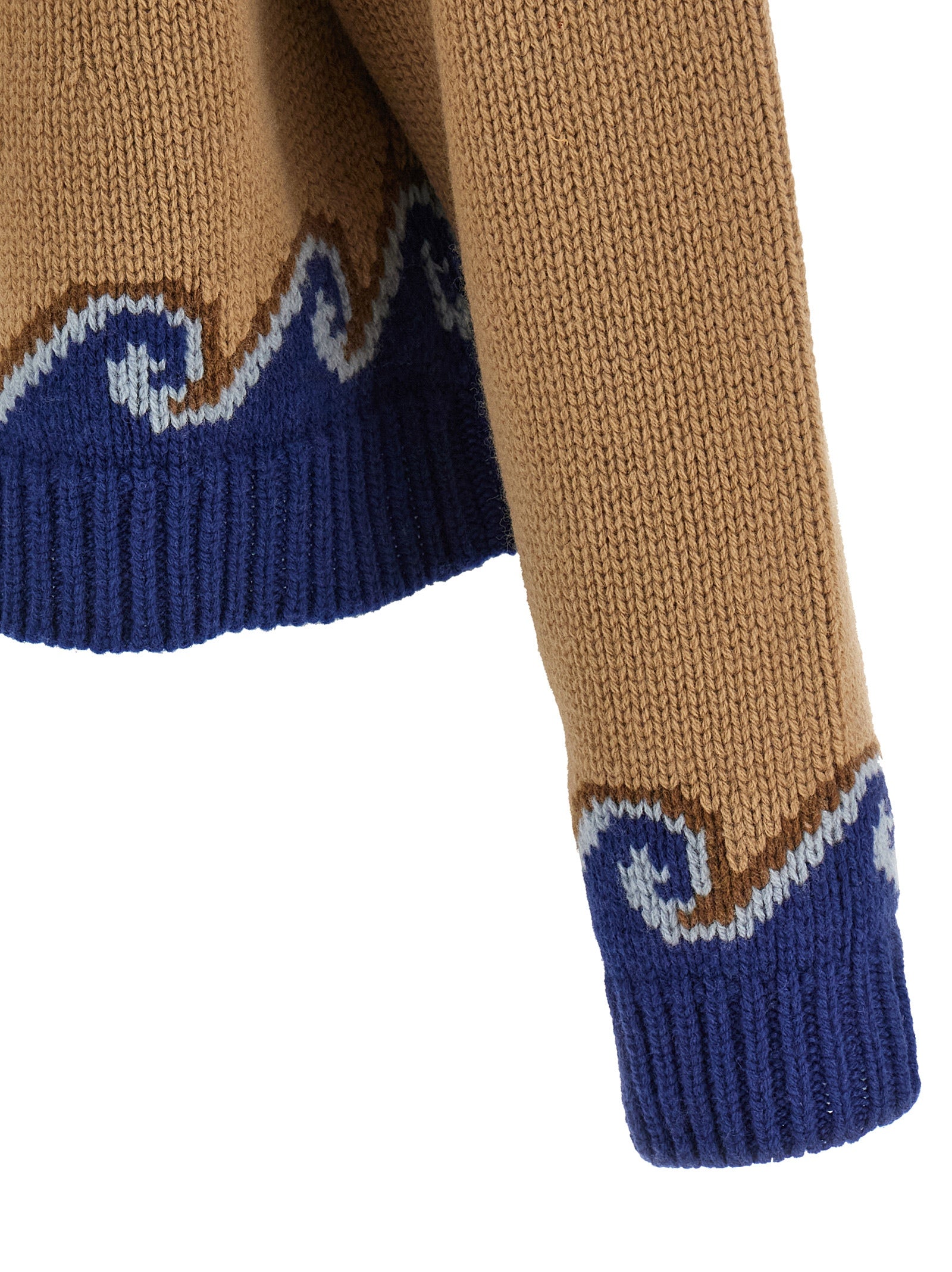 Alanui Beige Virgin Wool Women's Cardigan