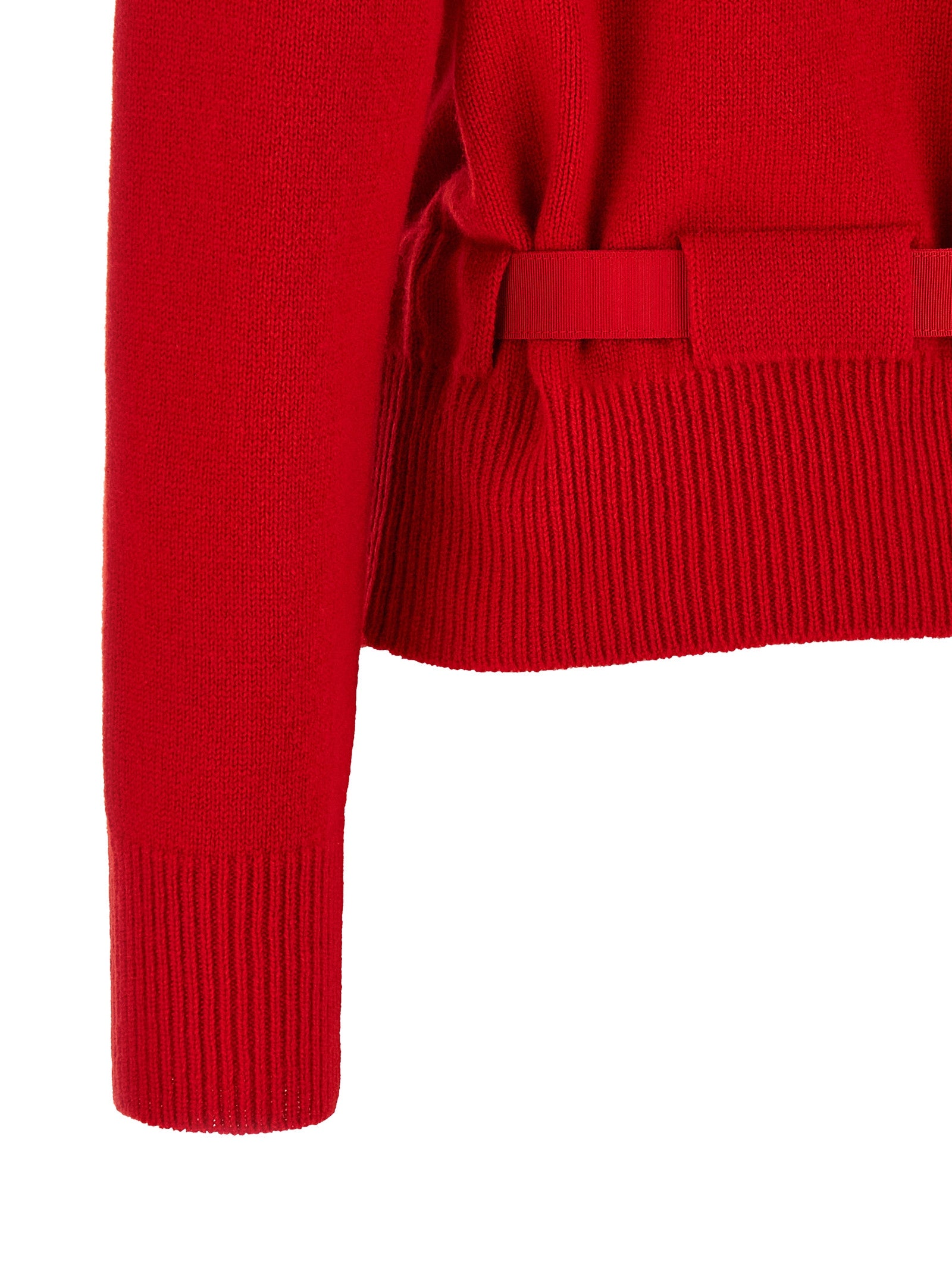 Ferragamo Red Cashmere Women's Cardigan