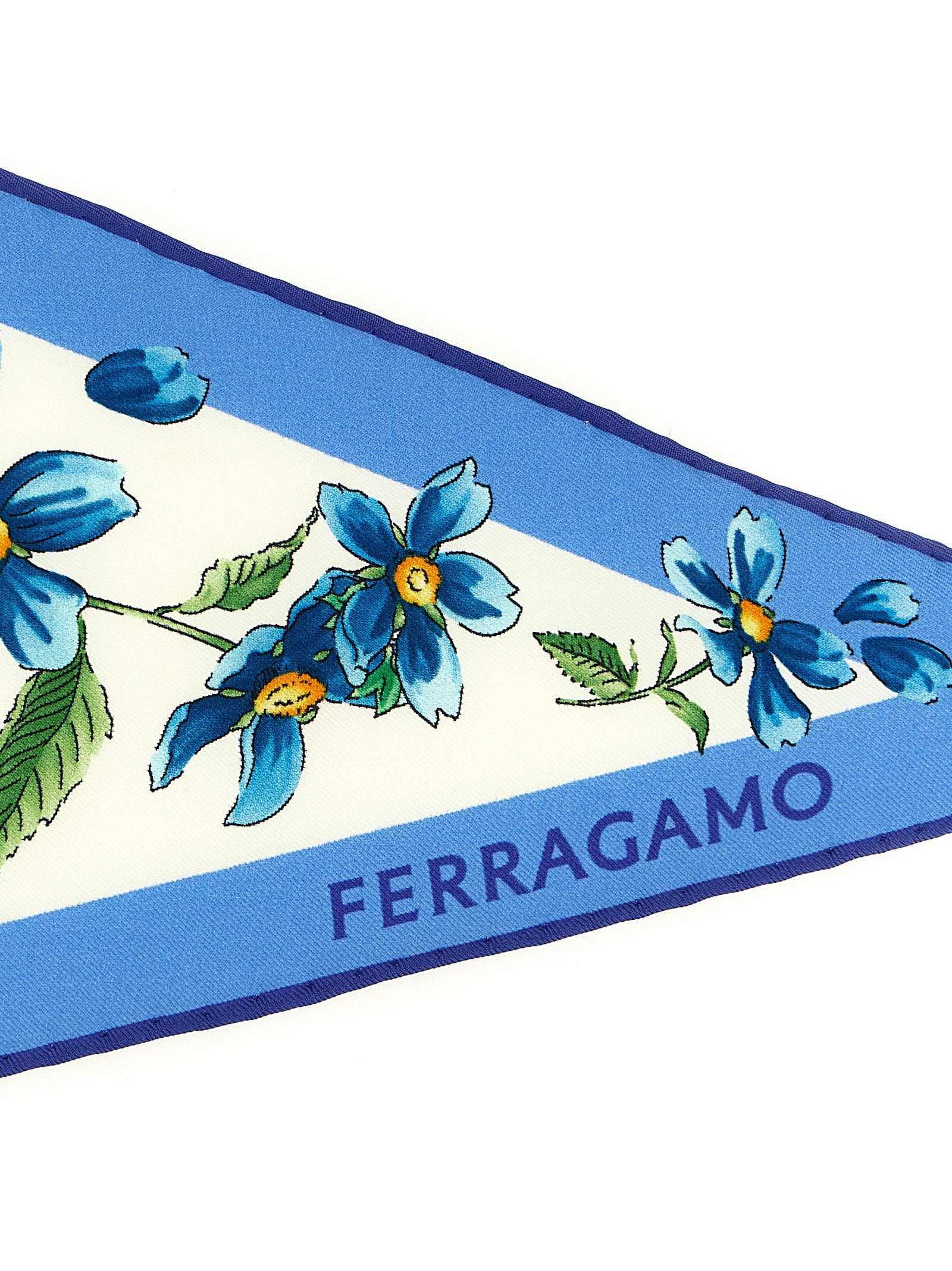 Ferragamo Blue Silk Women's Foulard