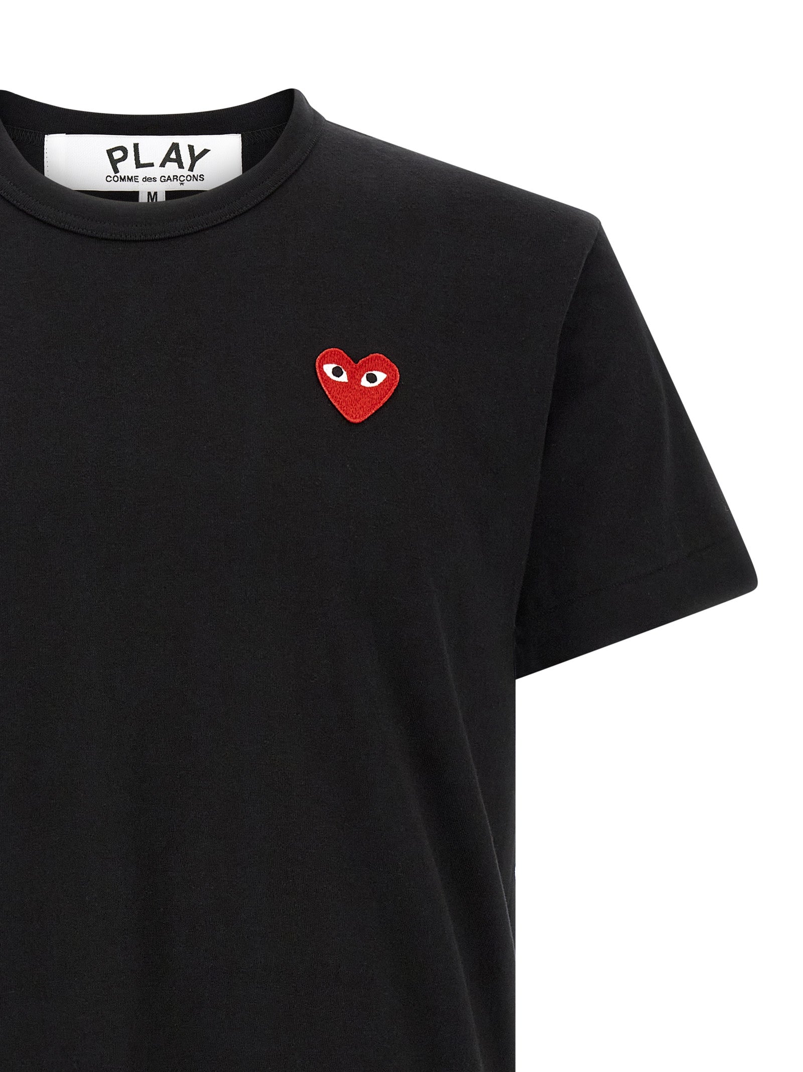 Comme Des Garçons Play Black Cotton Men's T-Shirt