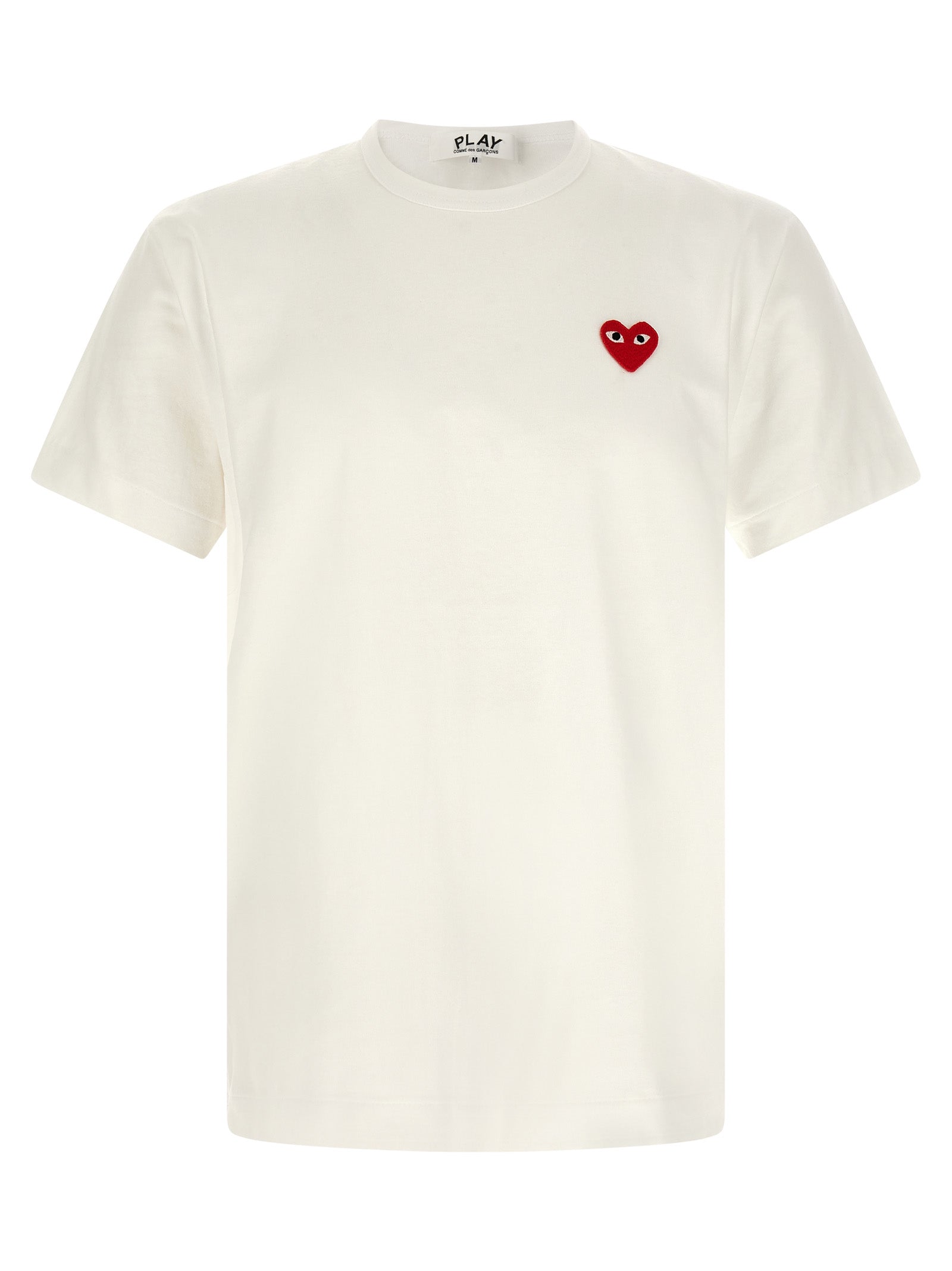 Comme Des Garçons Play White Cotton Men's T-Shirt