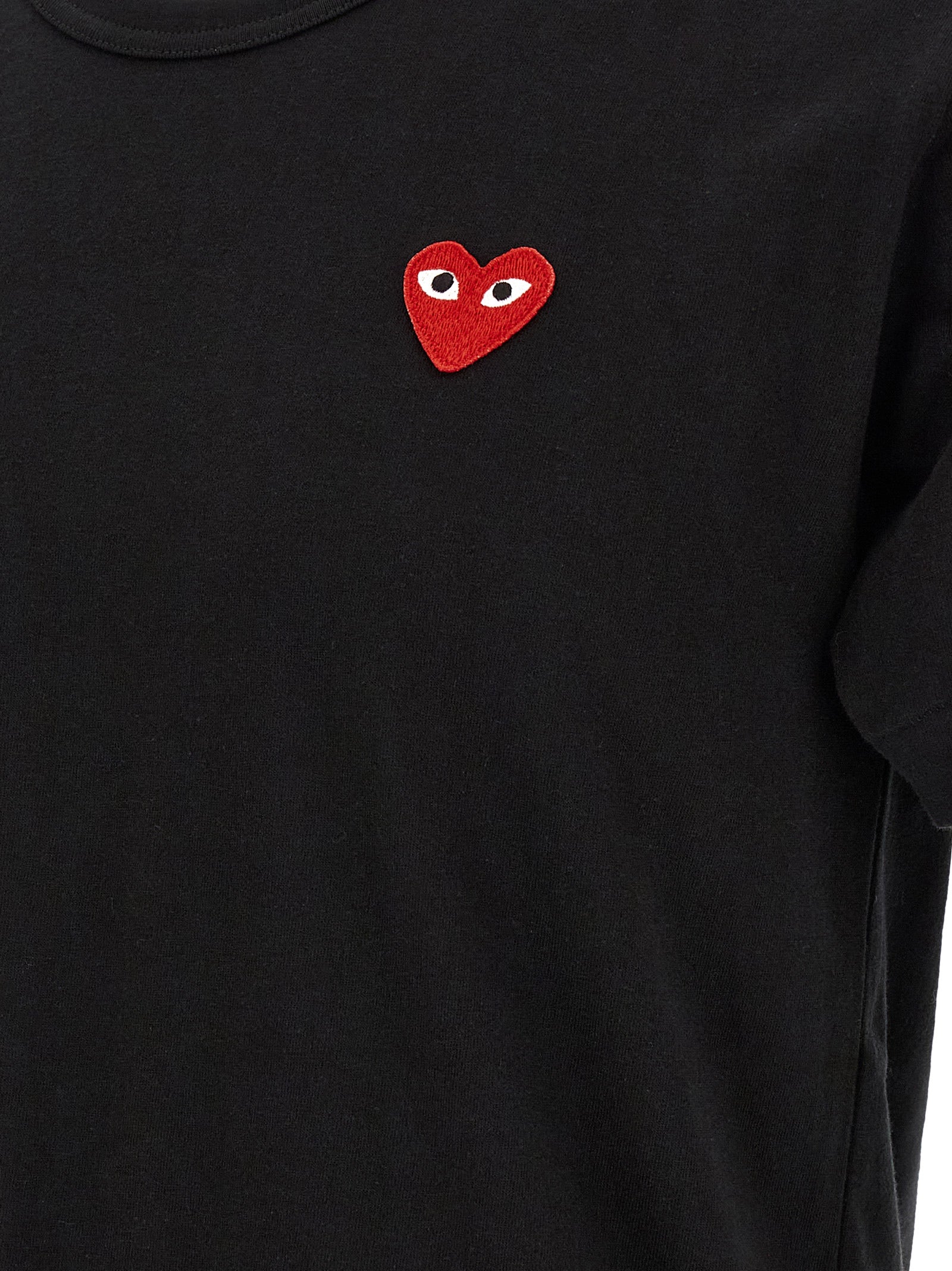Comme Des Garçons Play Black Cotton Men's T-Shirt
