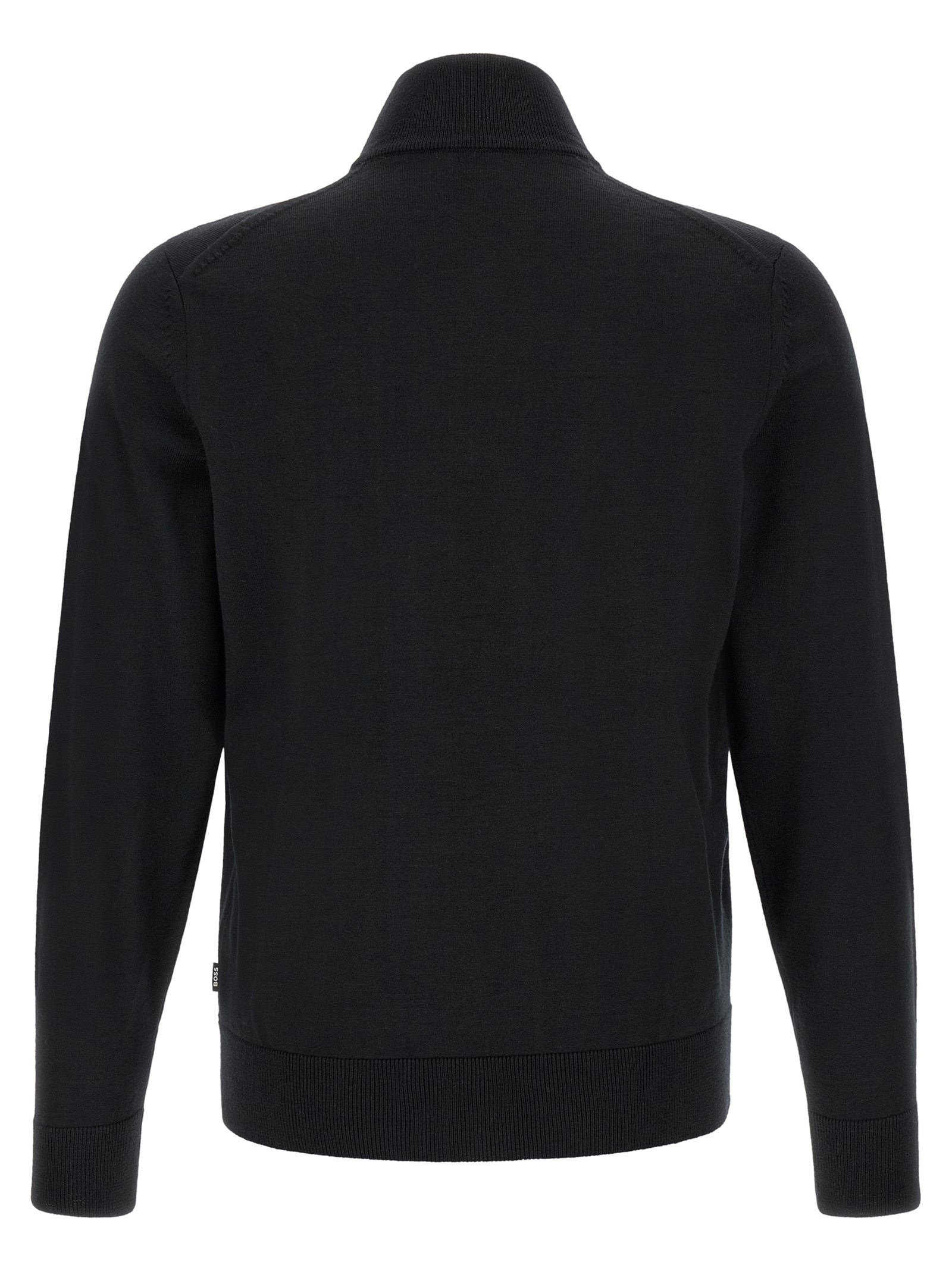 Hugo Boss Black Virgin Wool Men's Cardigan