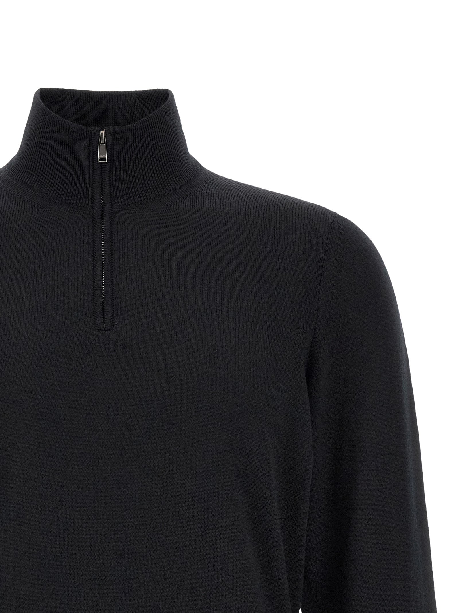 Hugo Boss Black Virgin Wool Men's Cardigan