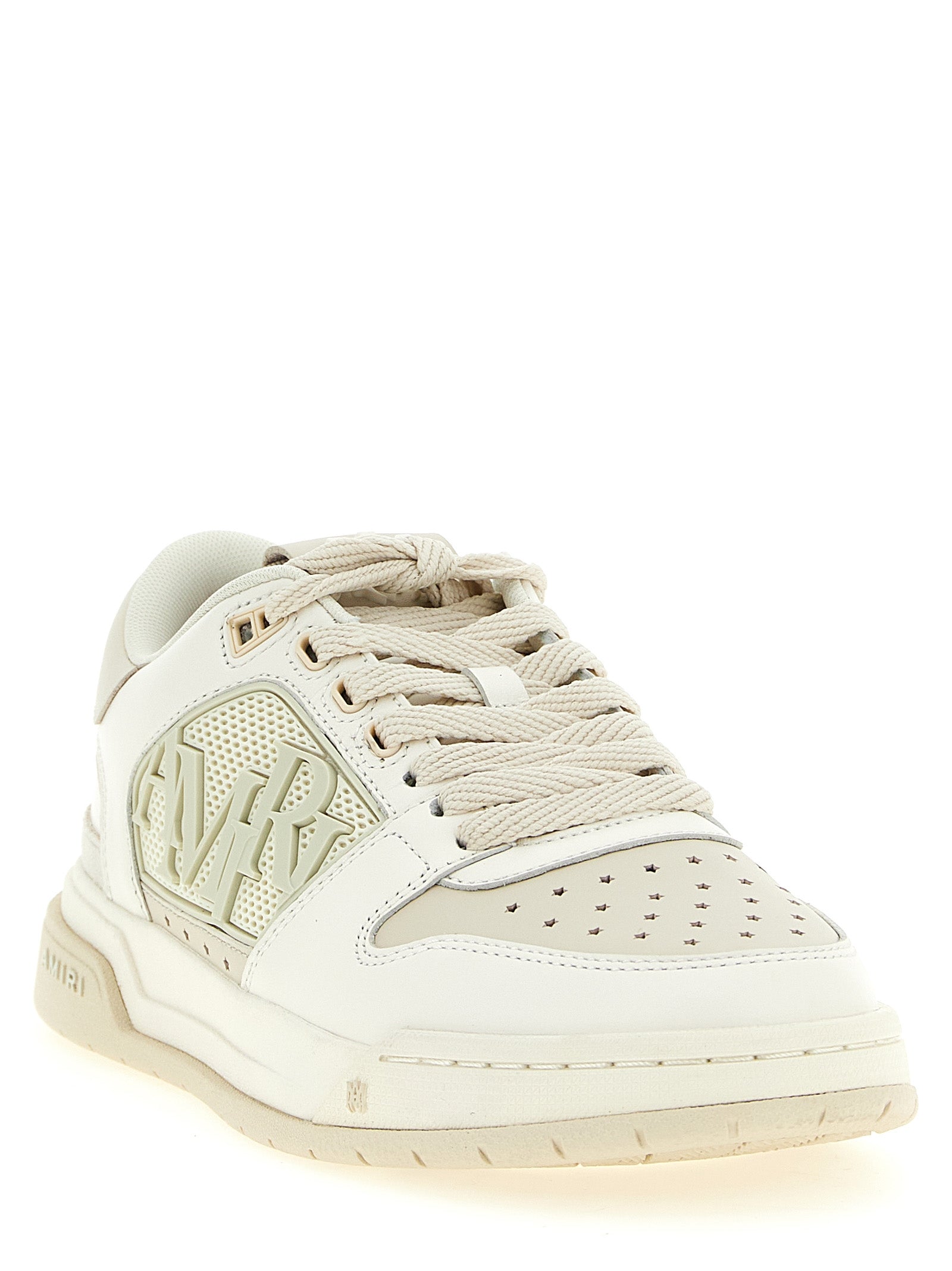 Amiri White Calfskin Low Top Men's Sneakers