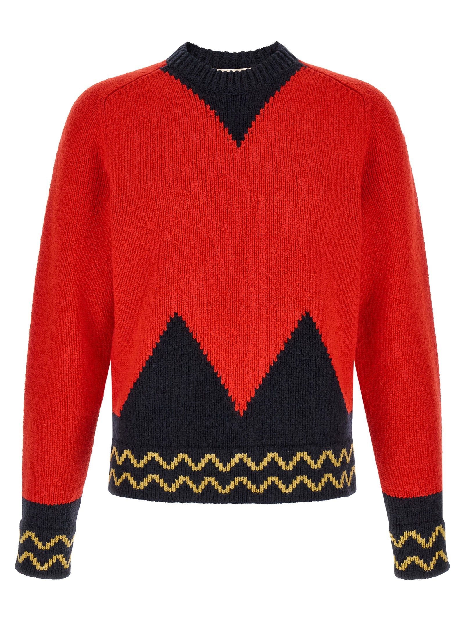 Marni Red Wool Men's Cardigan