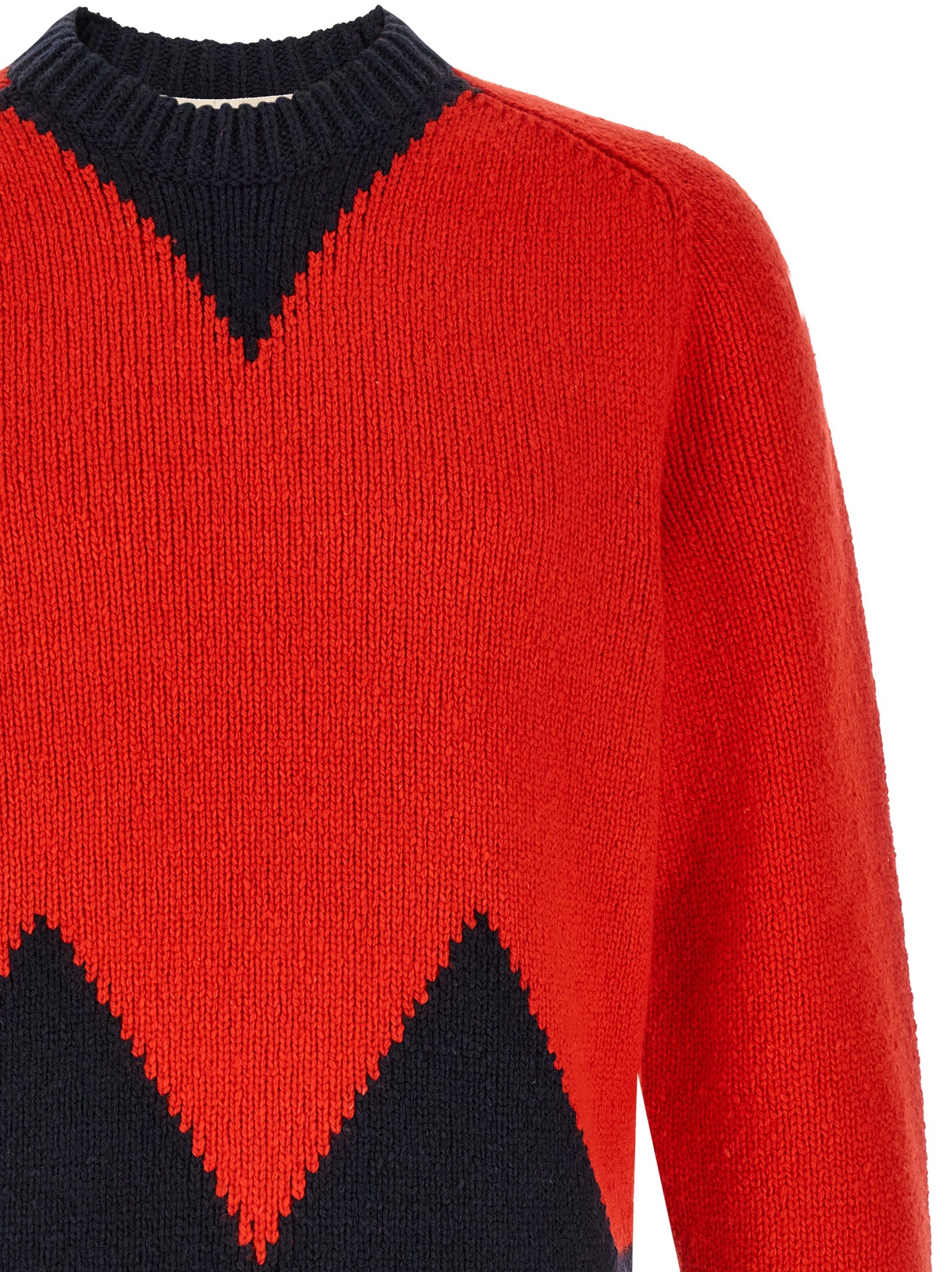 Marni Red Wool Men's Cardigan