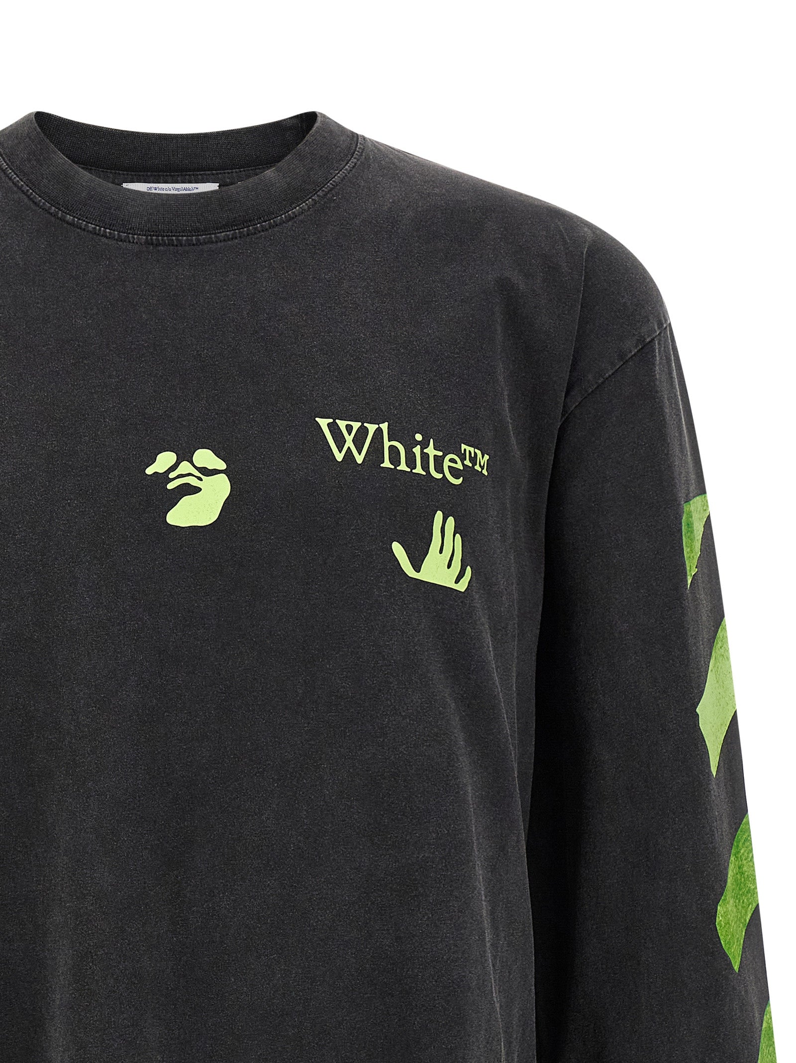 Off-White Black Cotton Men's T-Shirt