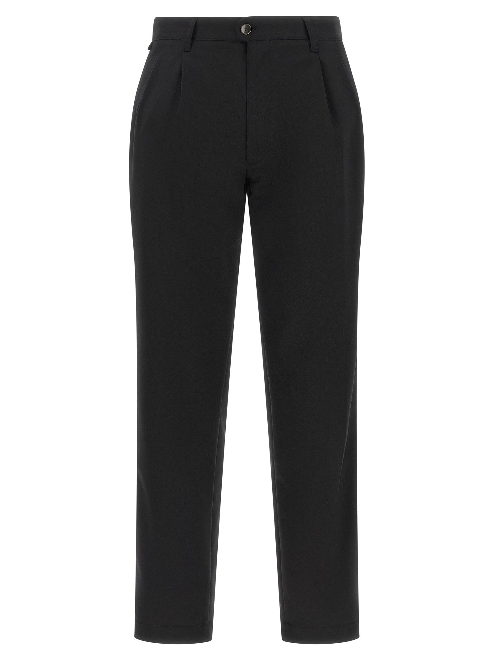 Incotex Black Polyester Dress Men's Pants