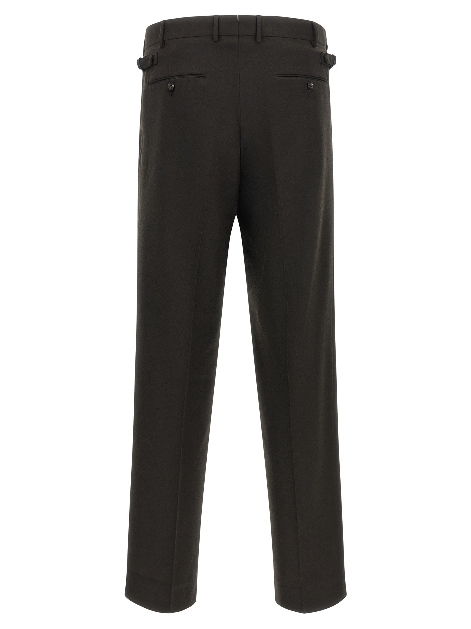 CELLAR DOOR Brown Polyester Dress Men's Pants