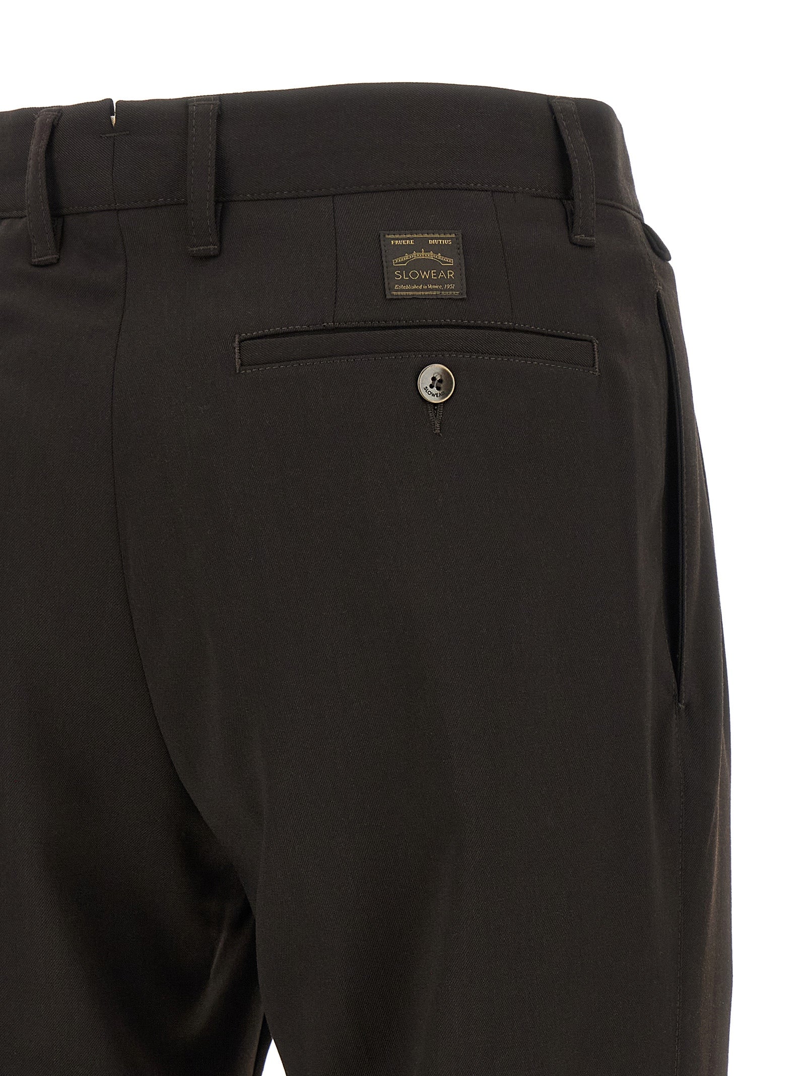 Incotex Brown Polyester Dress Men's Pants