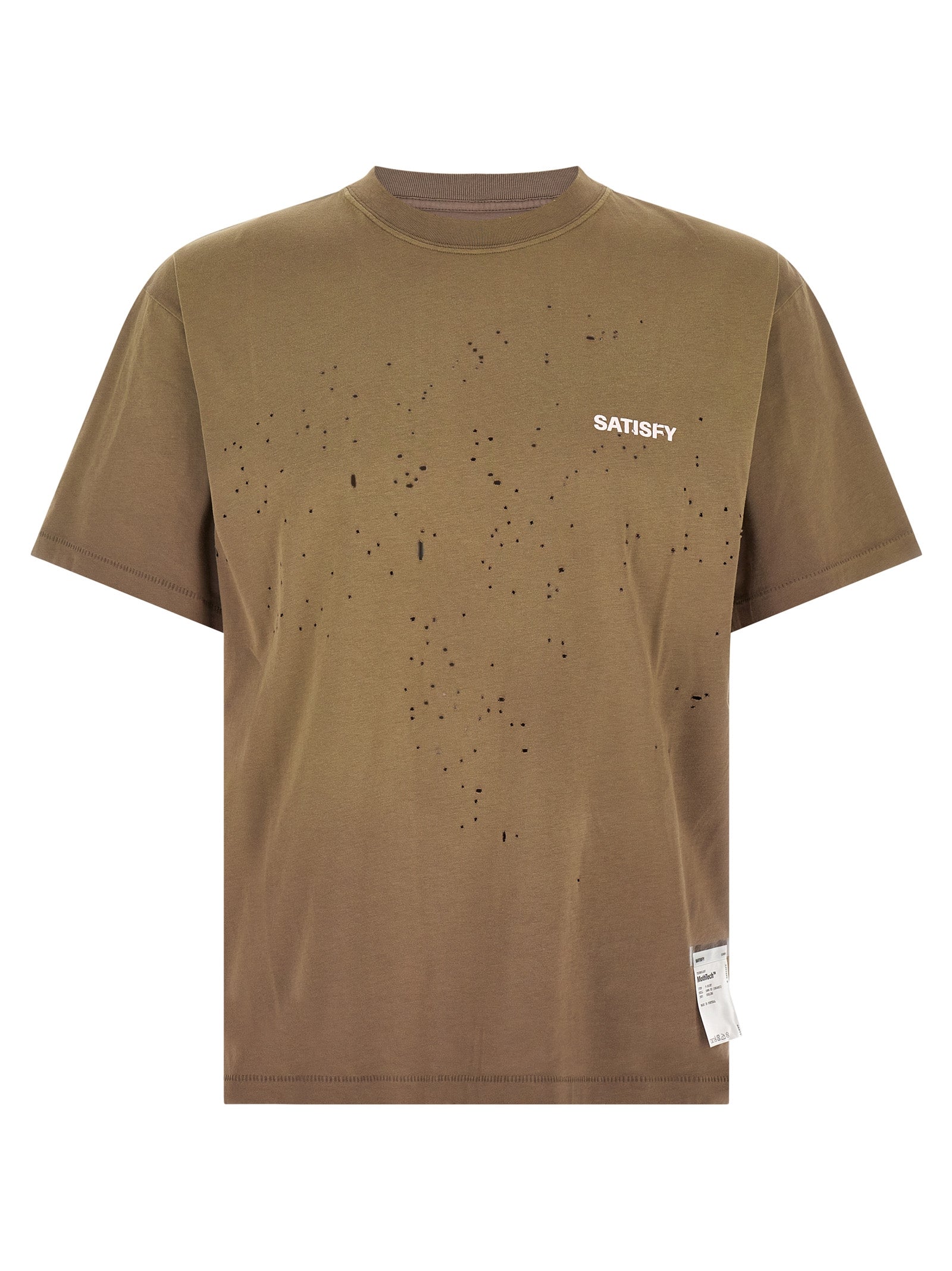 SATISFY Brown Cotton Men's T-Shirt