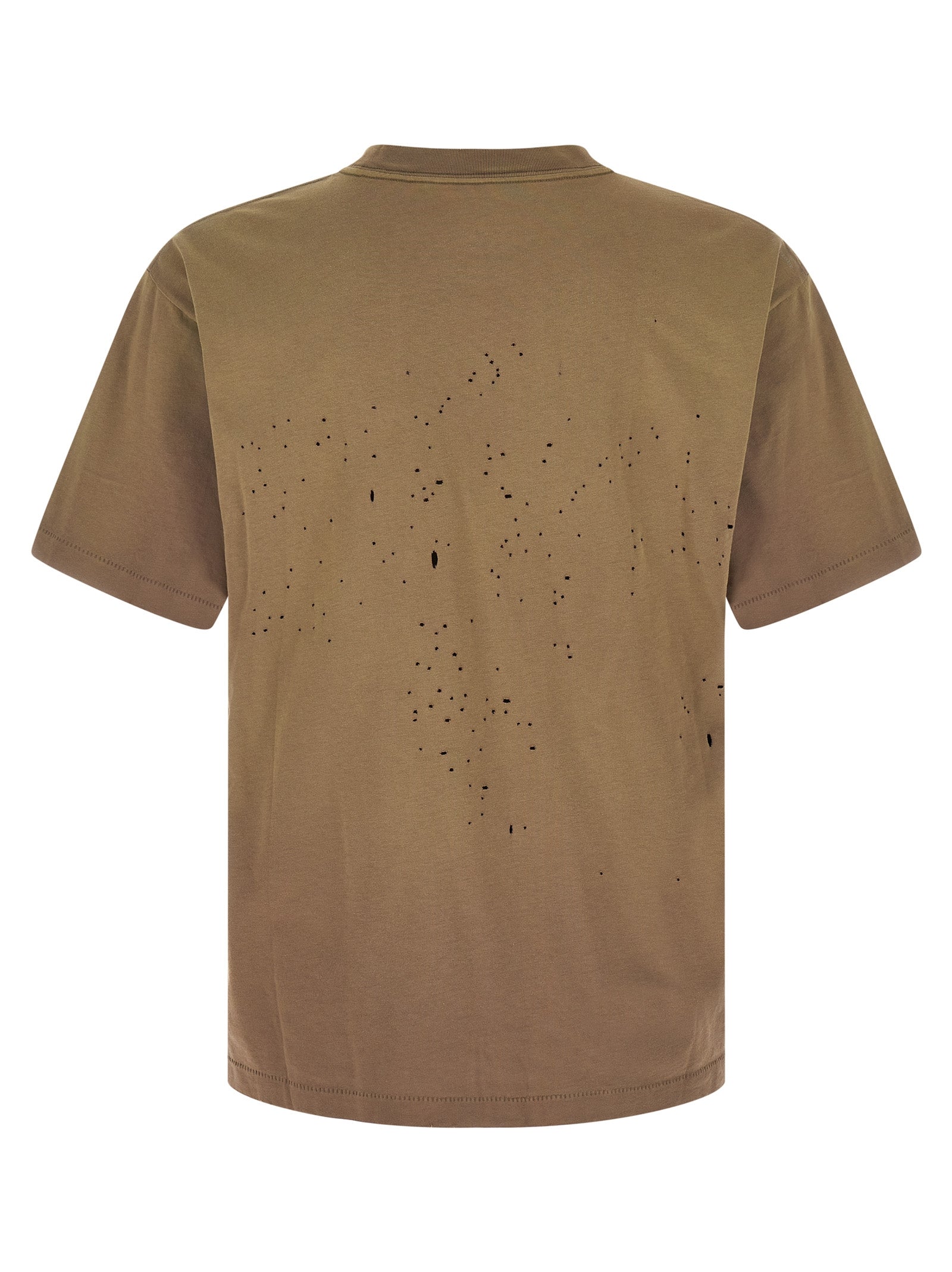 SATISFY Brown Cotton Men's T-Shirt