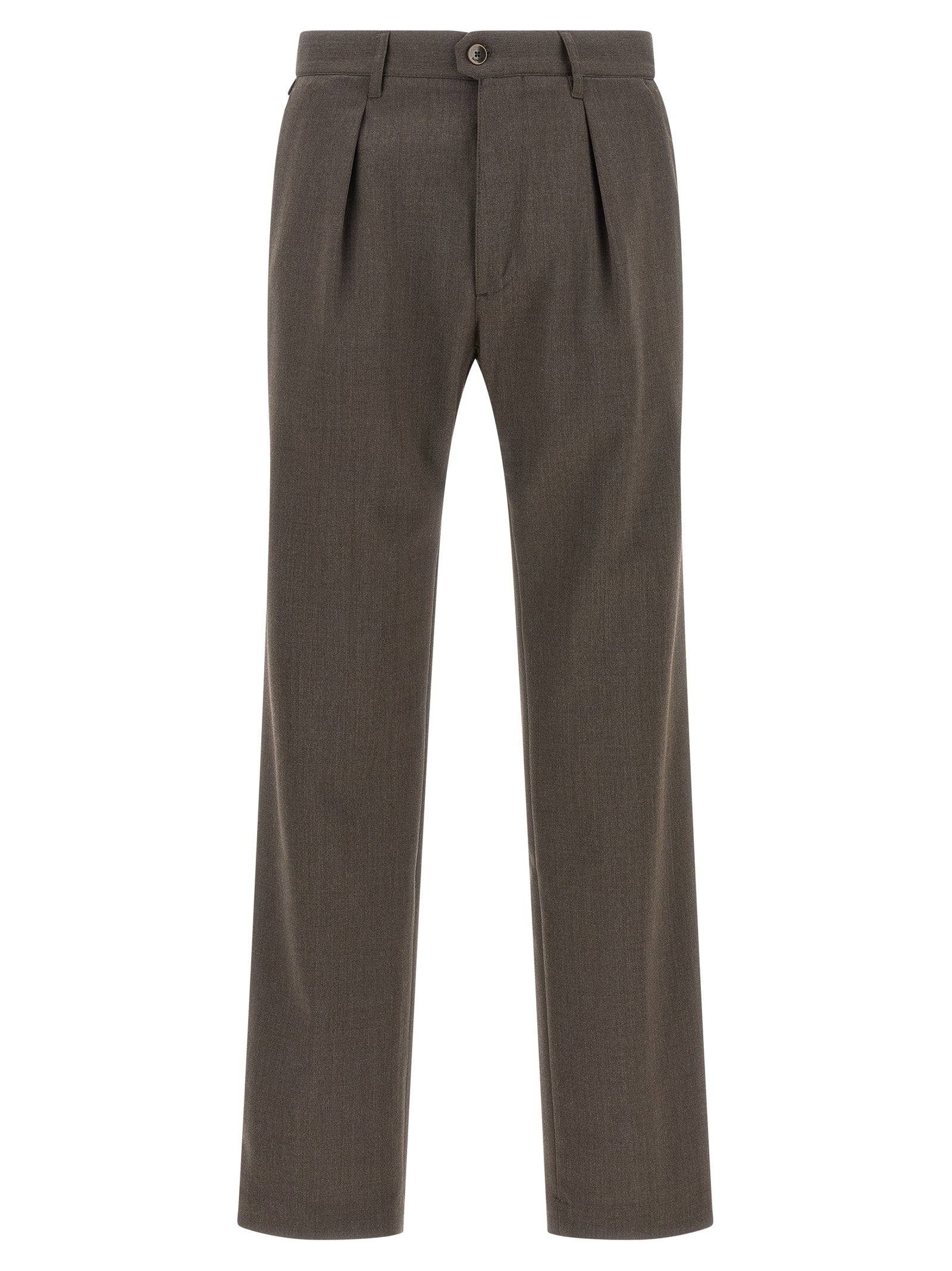 Incotex Brown Polyester Dress Men's Pants