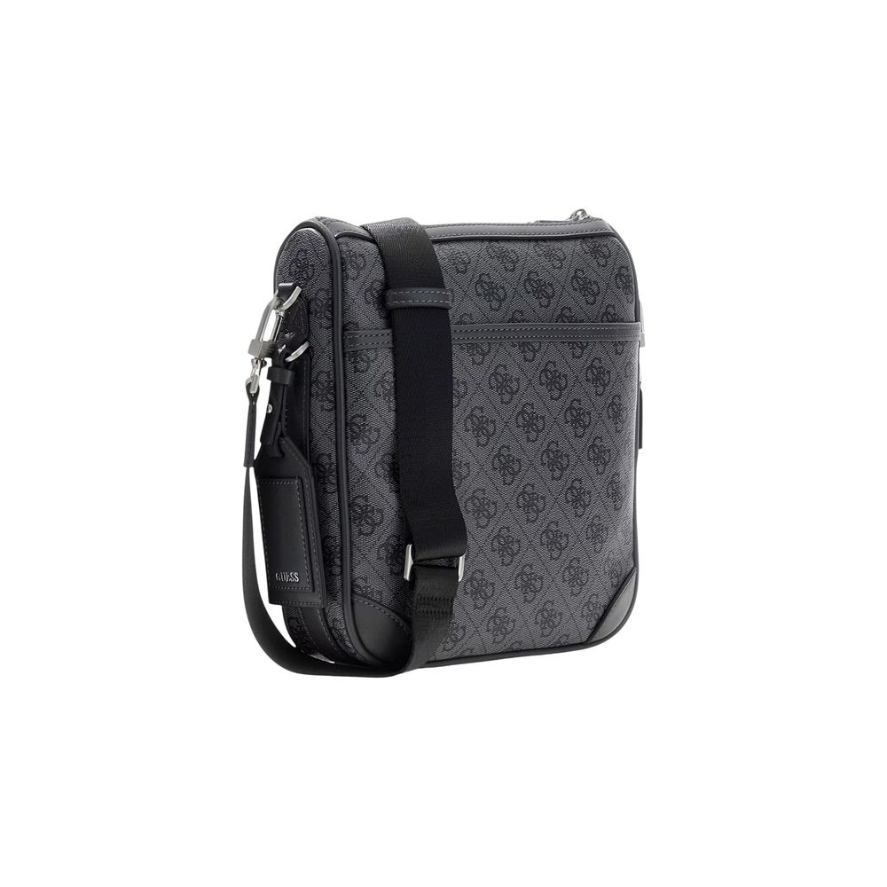 Guess Gray Polyethylene Messenger Men's Bag